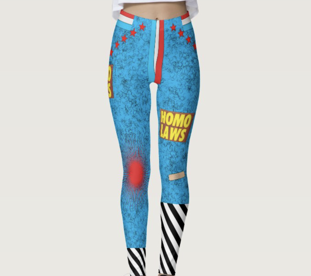 White Silence Disrupting Jeggings