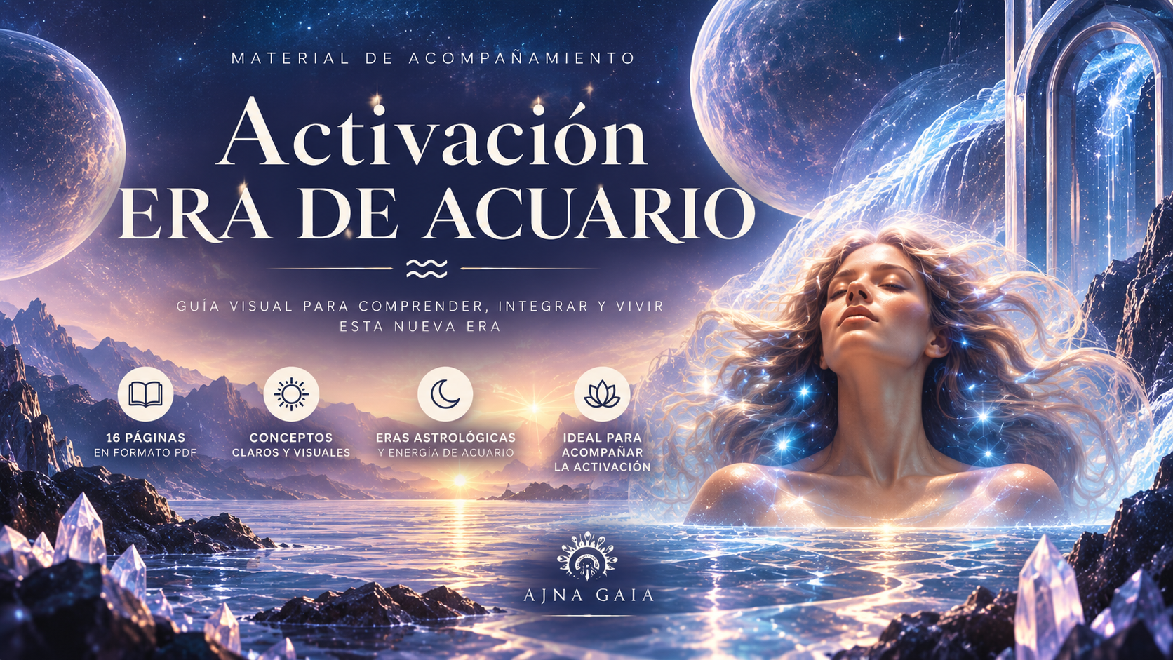 Activación Era de Acuario – taller online de astrología, energía de acuario e intuición | Ajna Gaia