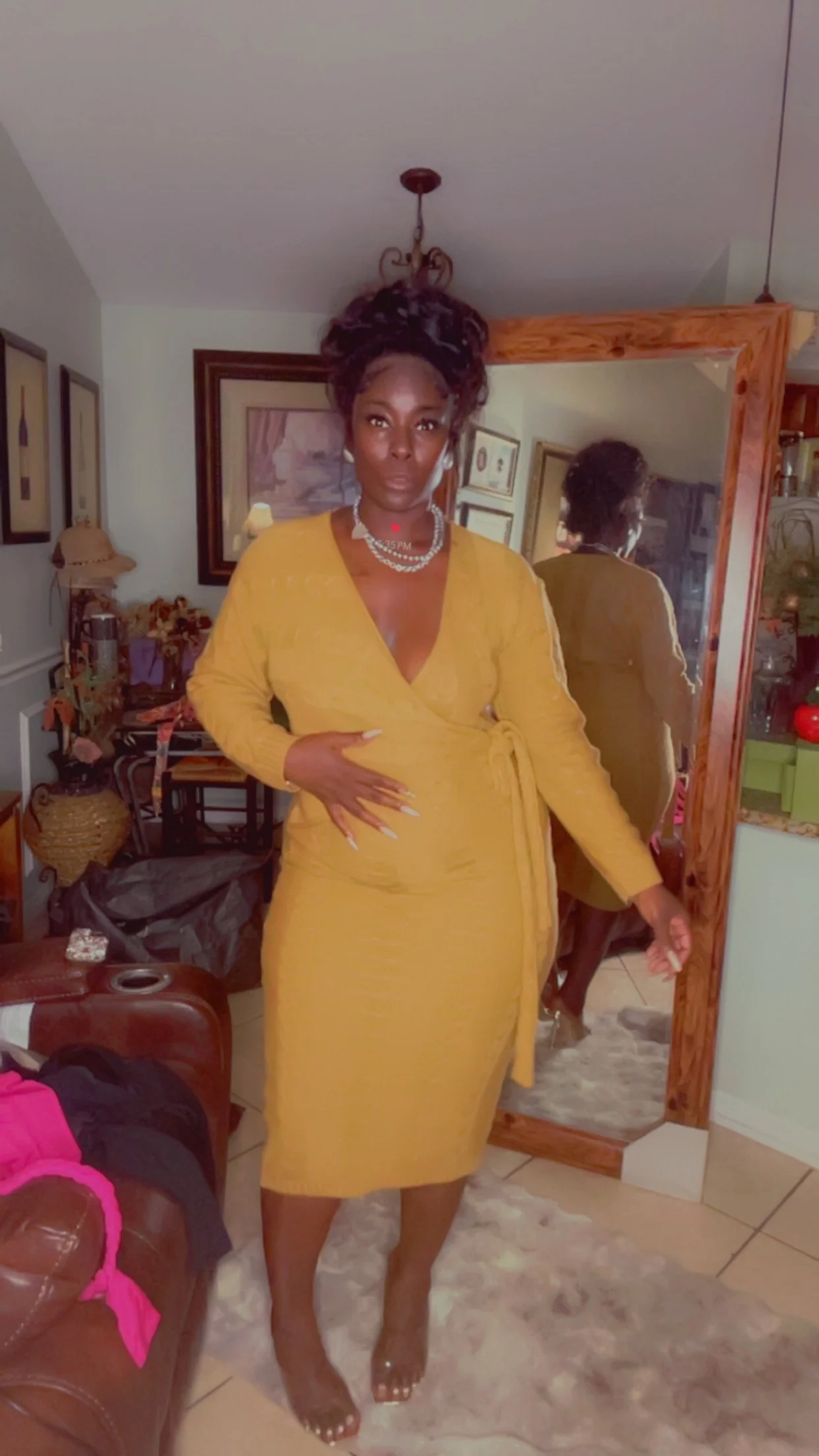 Side Orange Queen Dress .2.JPG