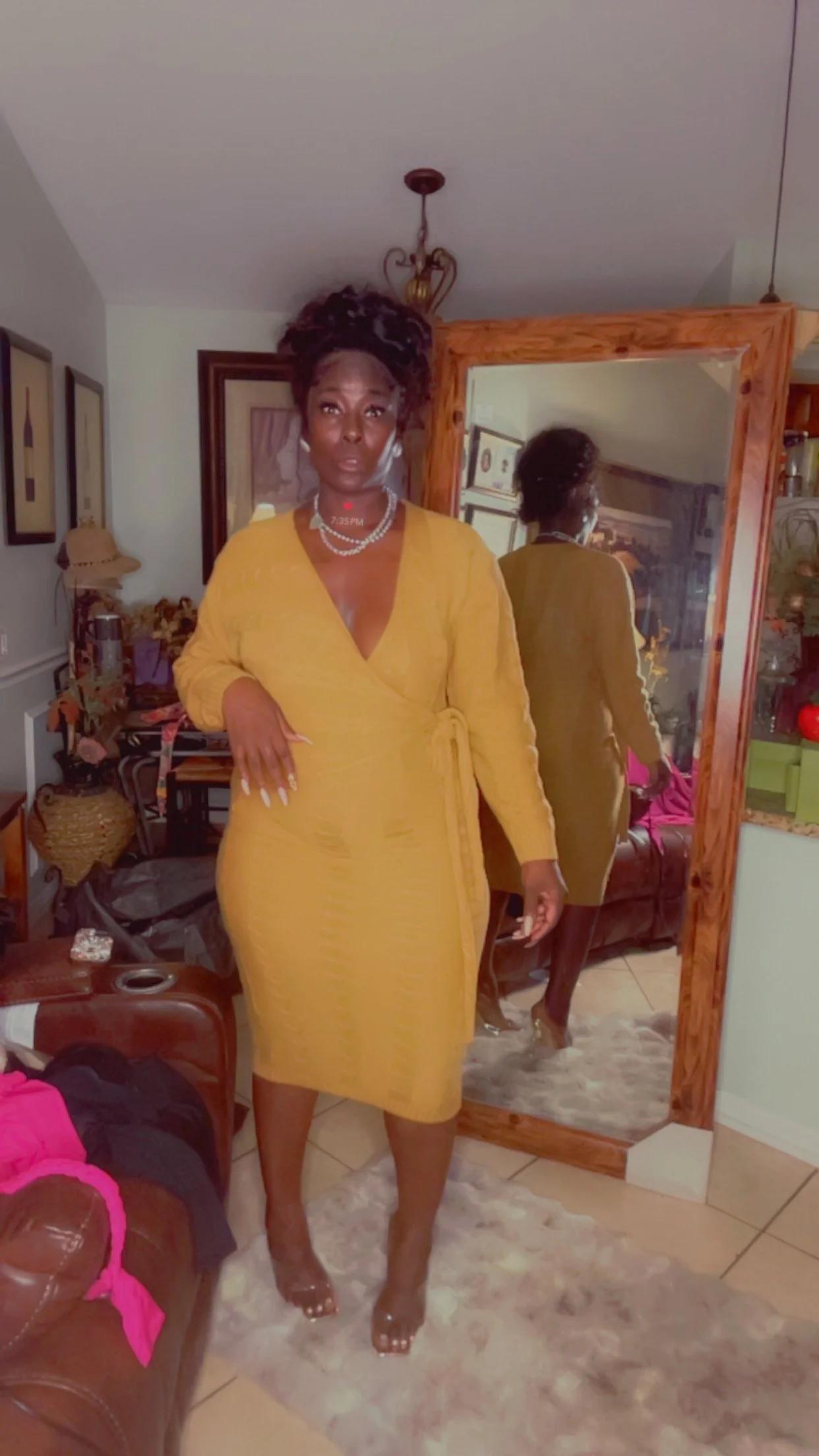 Side Orange Queen Dress  4.JPG
