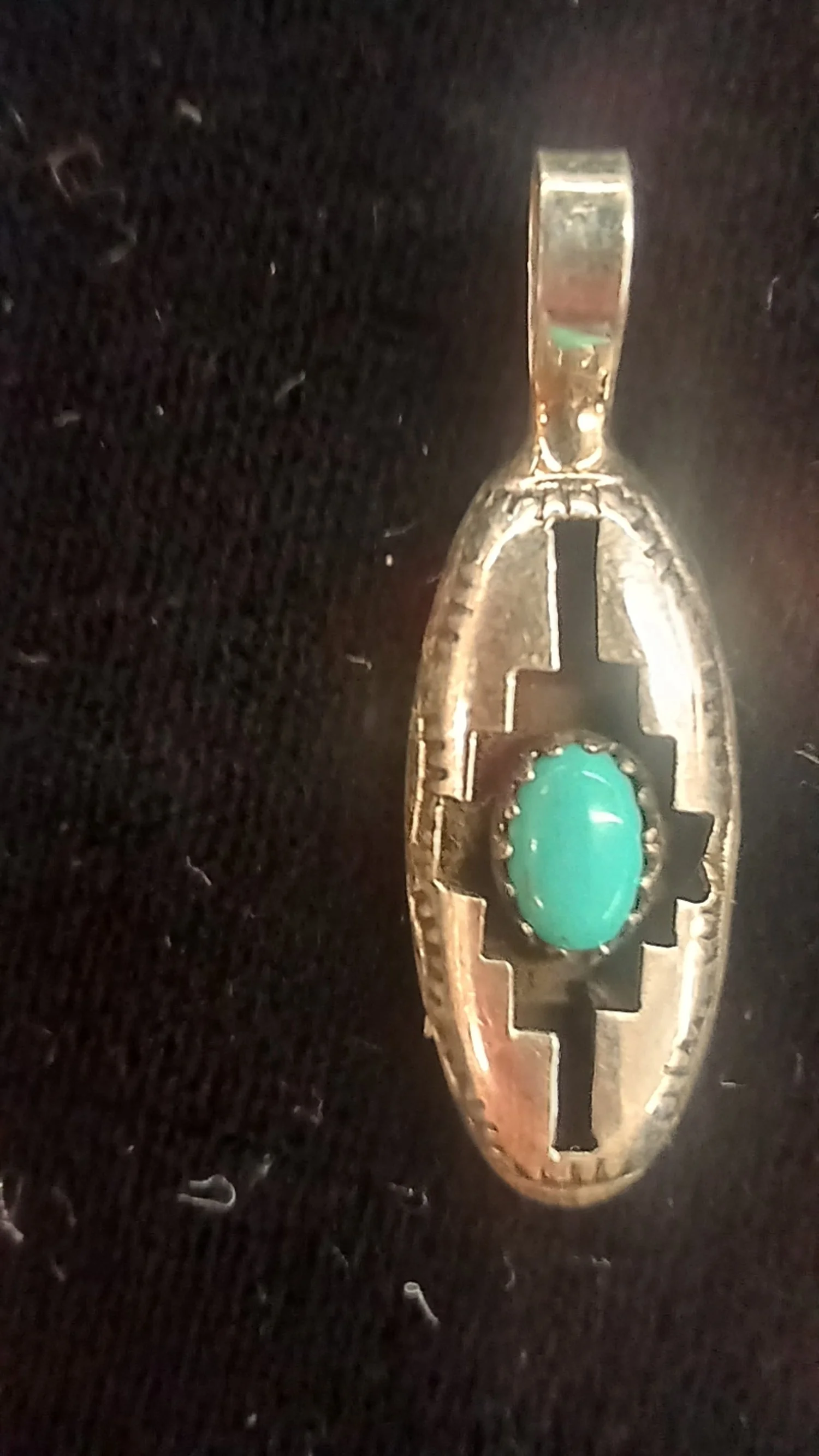 Pendants silver w turquoise