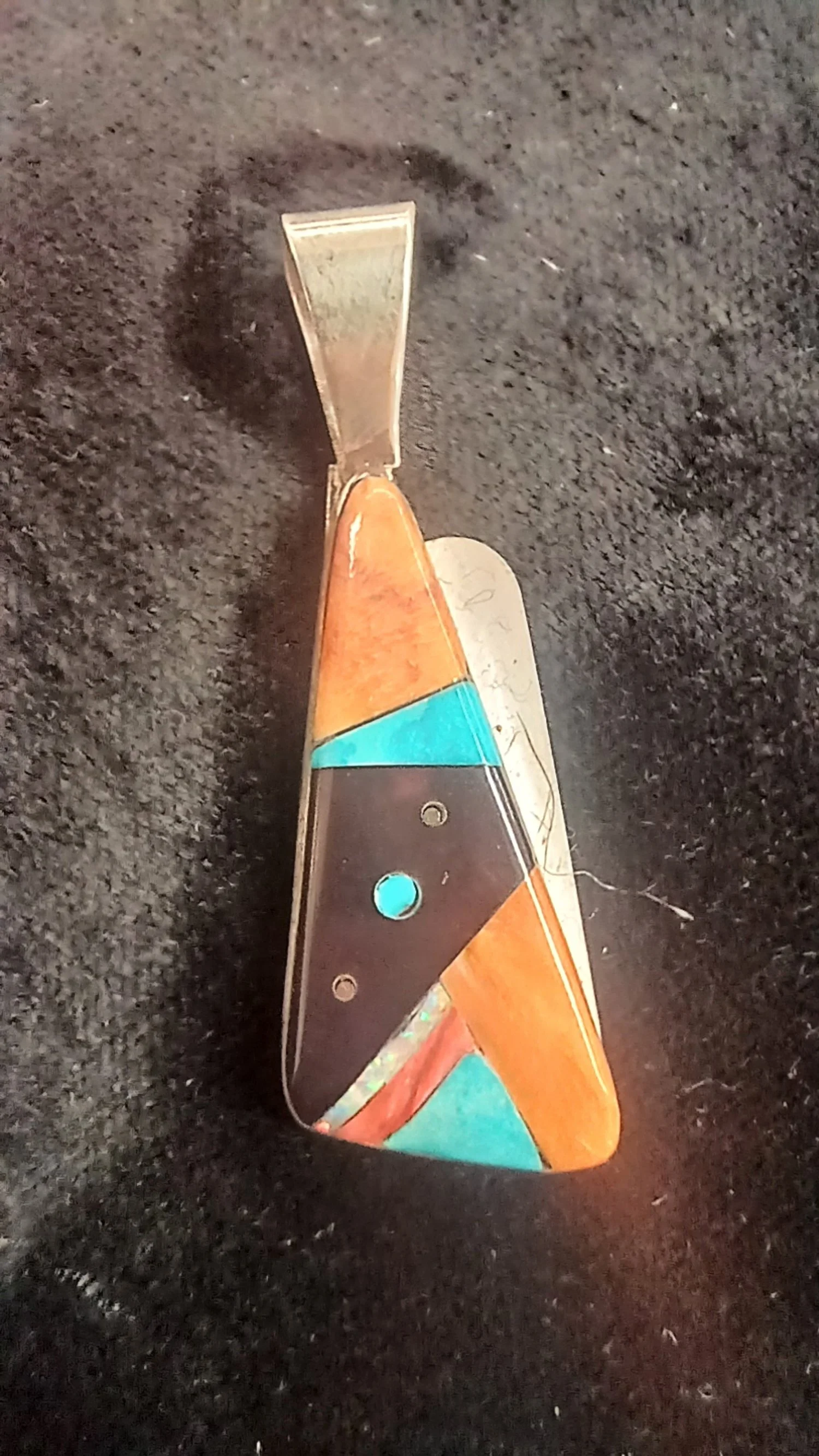 Pendant  Multi Stone Inlay Pendant