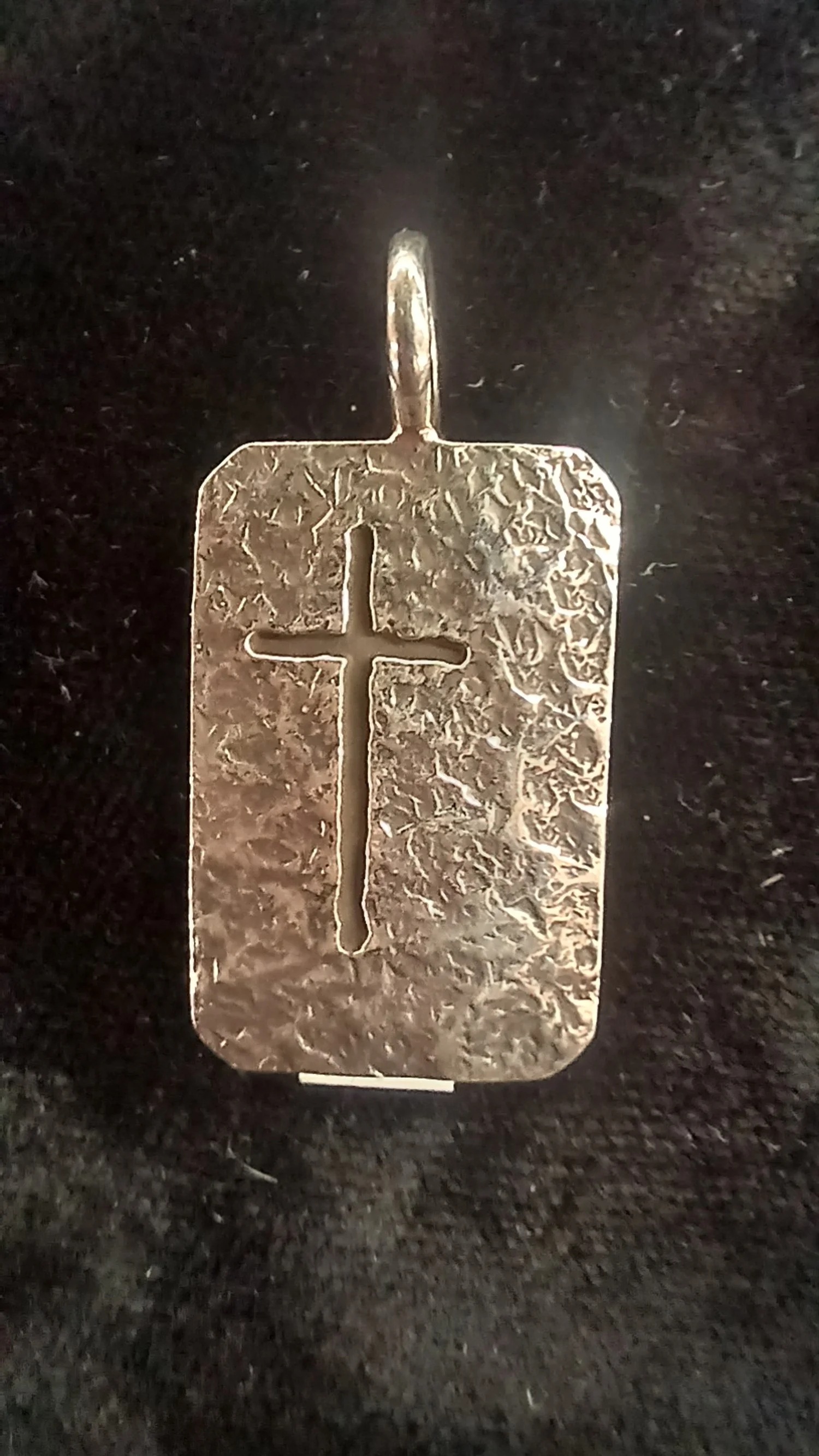 Silver  with cross