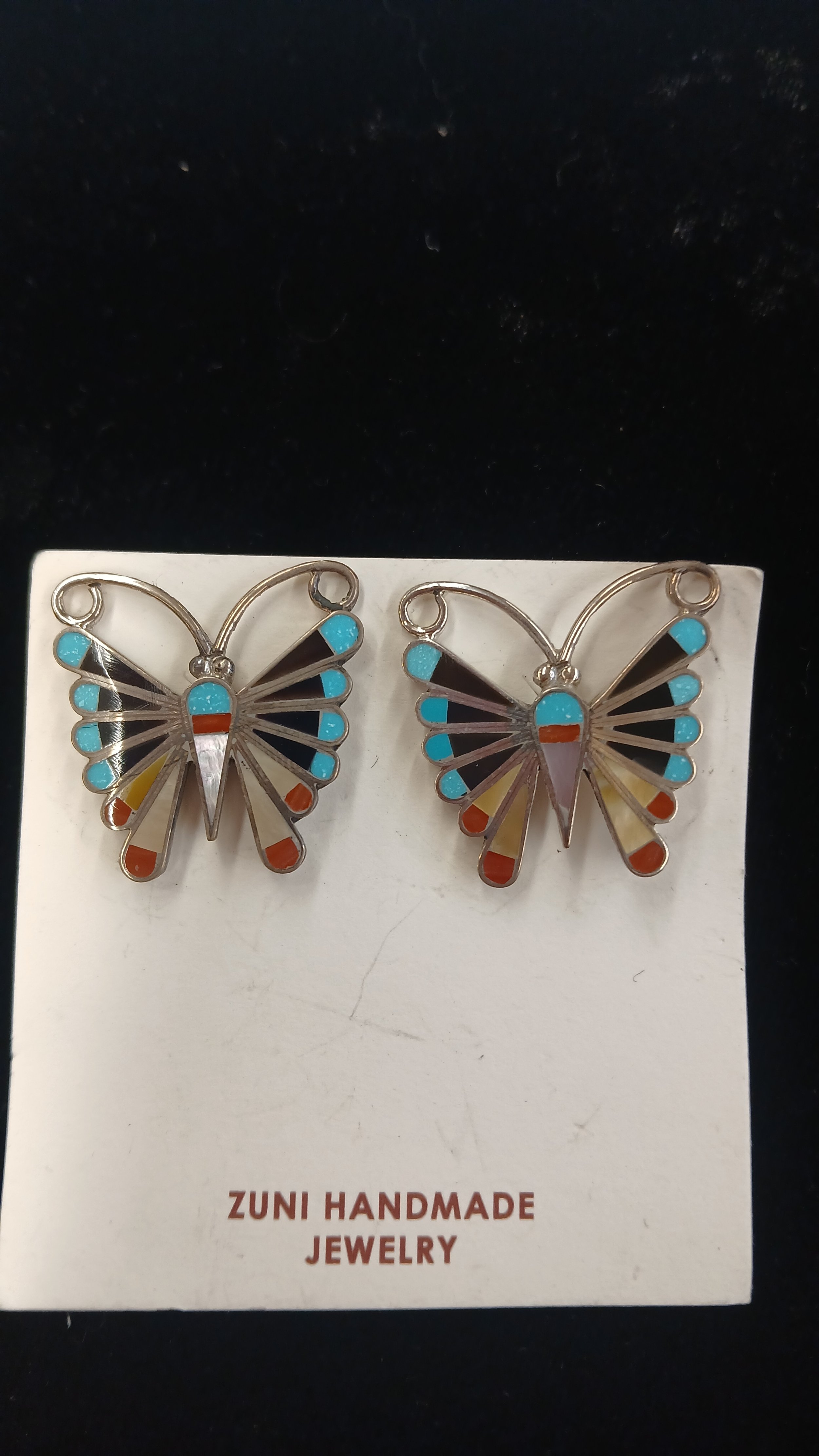 Zuni Buterfly earingsEarrings dangle (Copy) (Copy)