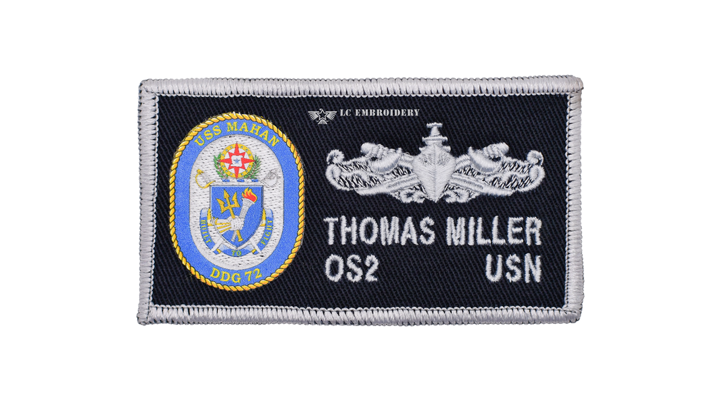 75.- USS MAHAN DDG 72 - E6 AND BELOW — LC EMBROIDERY & CLEANERS