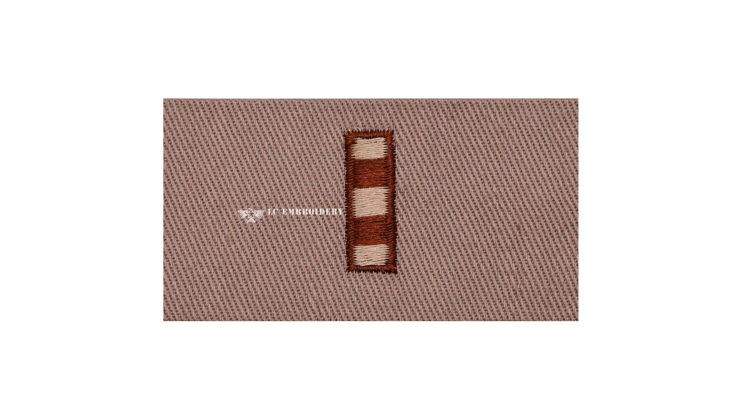 COVERALL COLLAR DEVICE KHAKI: CHIEF WARRANT OFFICER- CWO2