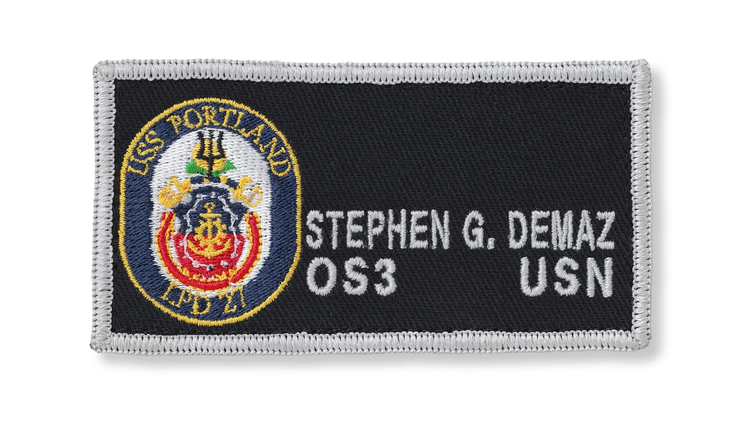 USS Portland FRV Coverall Patch — LC EMBROIDERY & CLEANERS