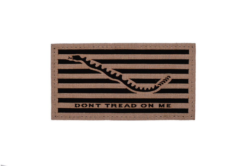 KHAKI 2POC SHOULDER PATCH: DON'T TREAD ON ME FLAG - LASER CUT (2 PIECE  ORGANIZATIONAL CLOTHING) — LC EMBROIDERY & CLEANERS