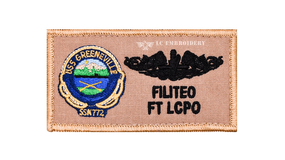 93.- USS GREENEVILLE (SSN-772) BLUE — LC EMBROIDERY & CLEANERS