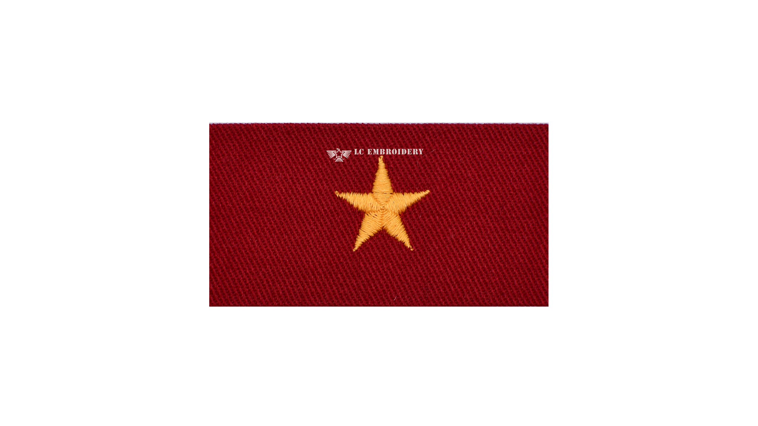 Coverall Collar Device Red: O-7 (Rear Admiral)