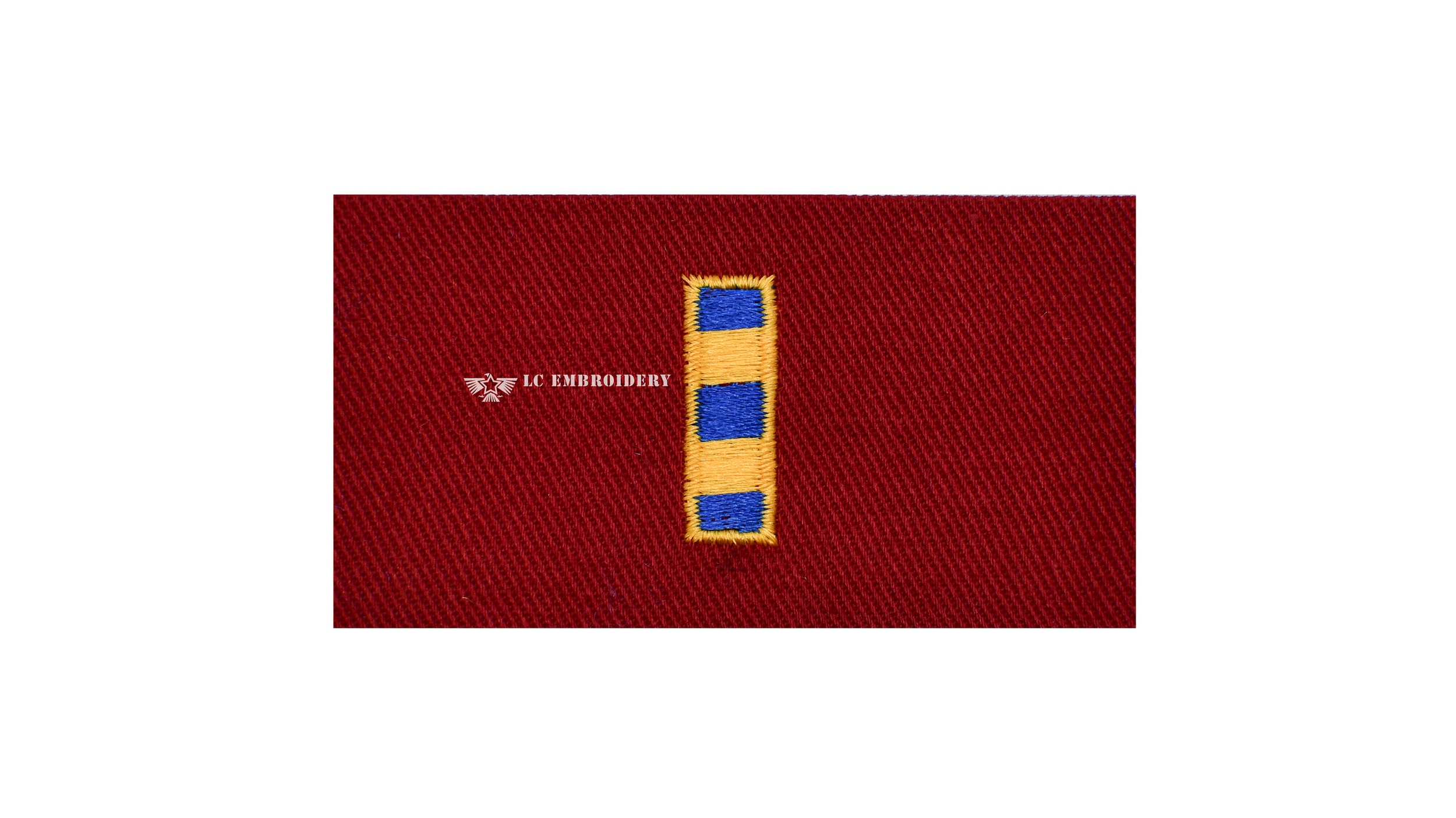 COVERALL COLLAR DEVICE RED: CHIEF WARRANT OFFICER- CWO2