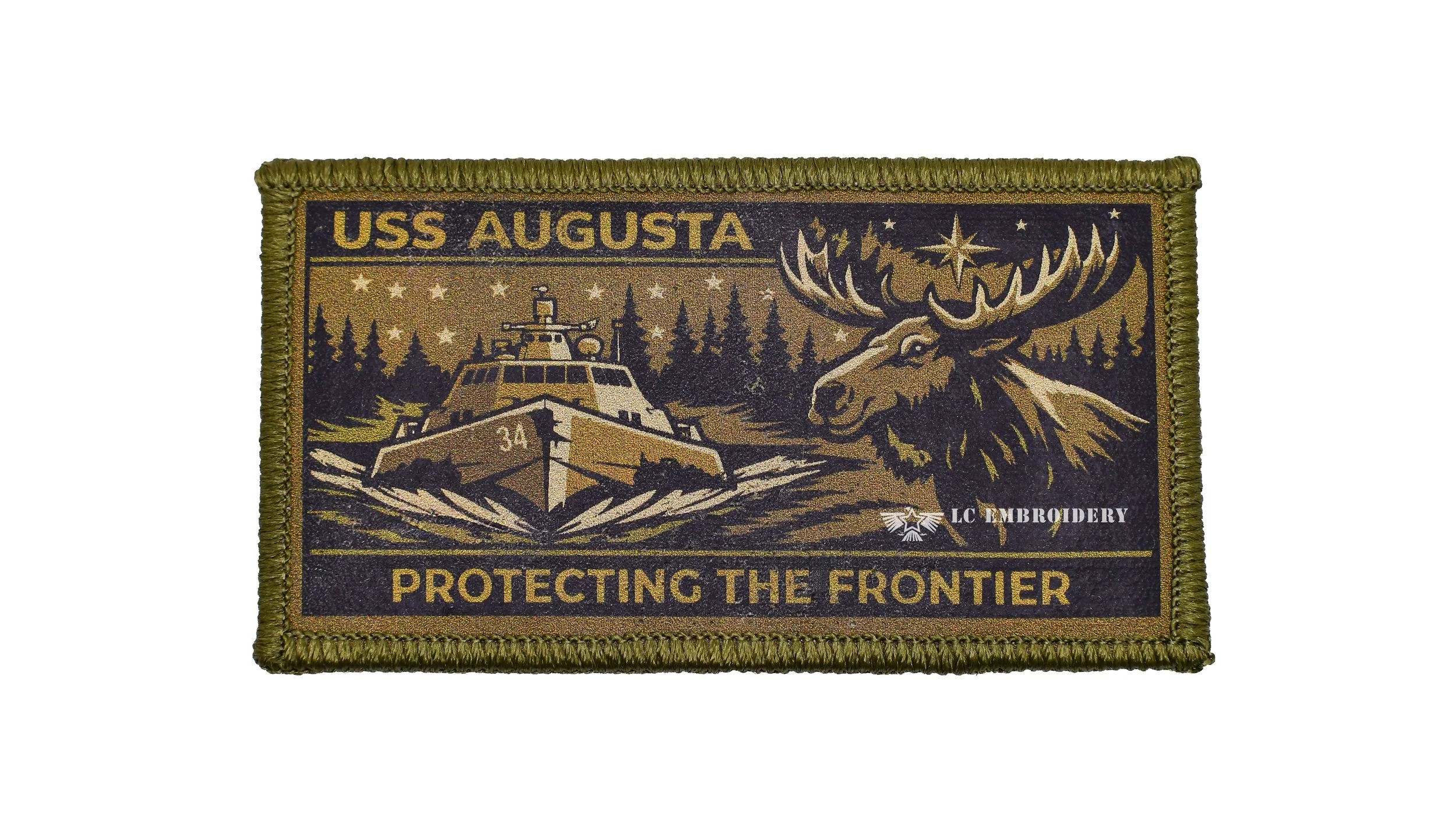 28.- USS AUGUSTA - TYPE III PRINTED