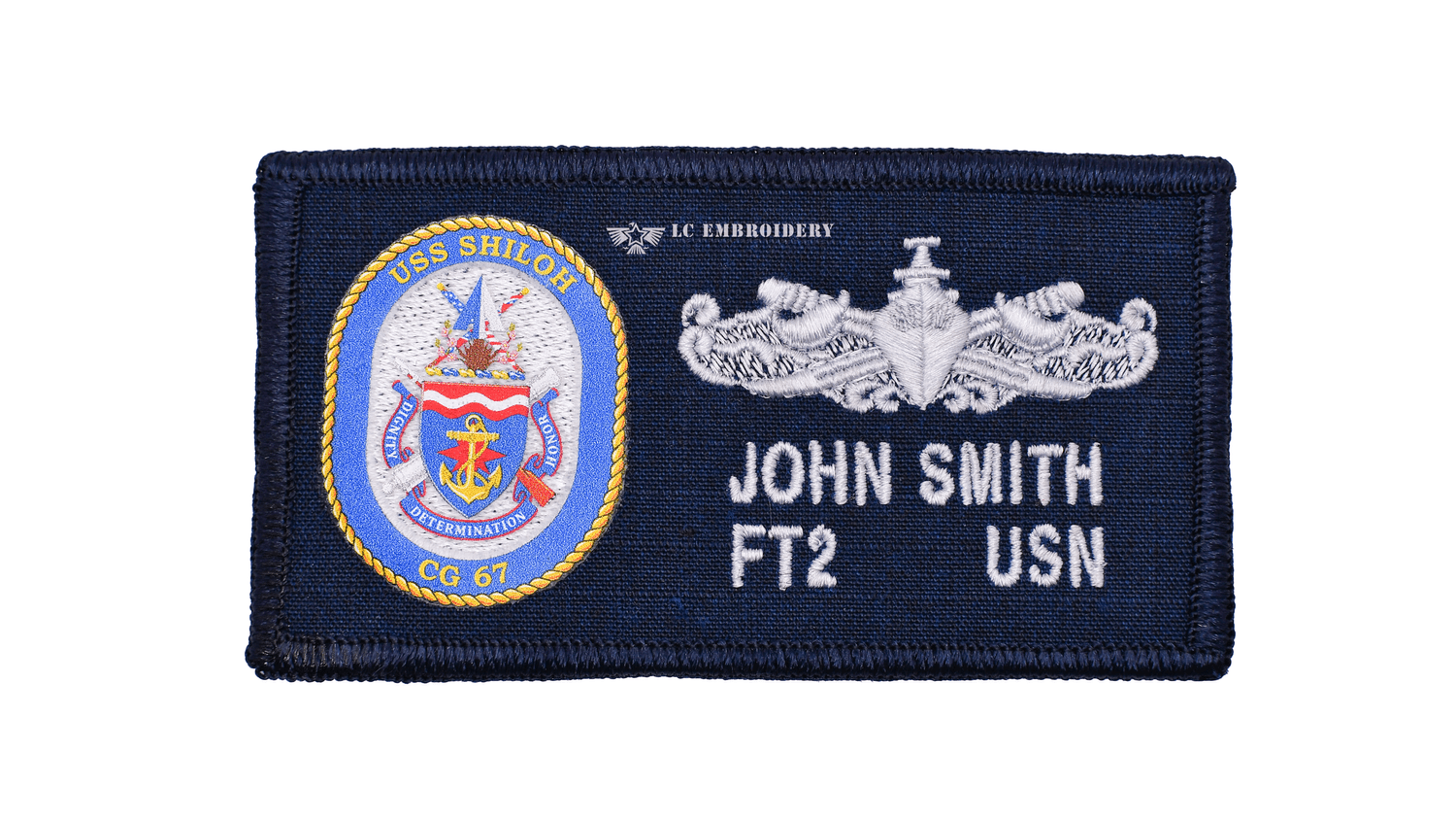 24.- USS SHILOH CG 67 - 2POC E6 AND BELOW — LC EMBROIDERY & CLEANERS