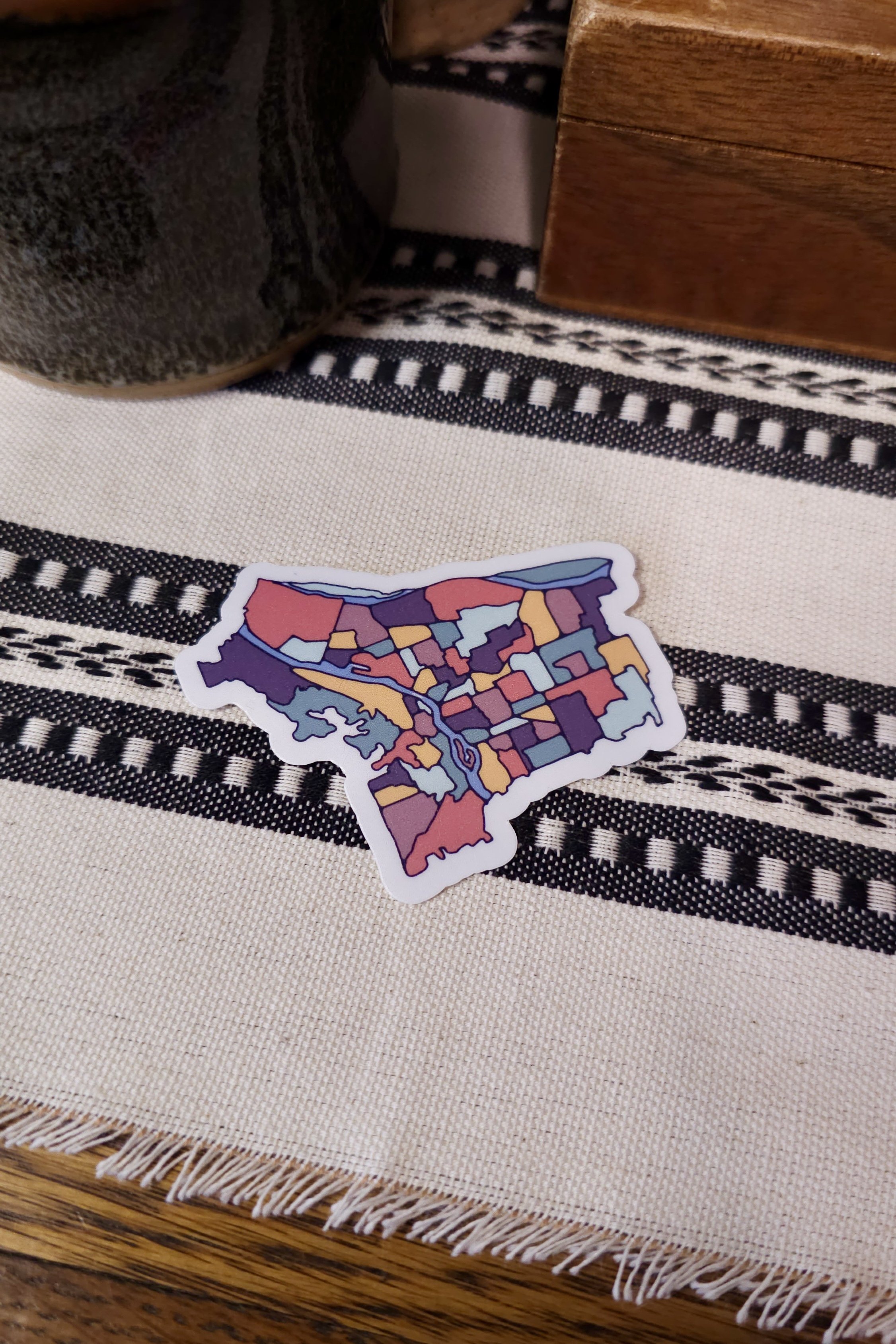 Portland Map Sticker