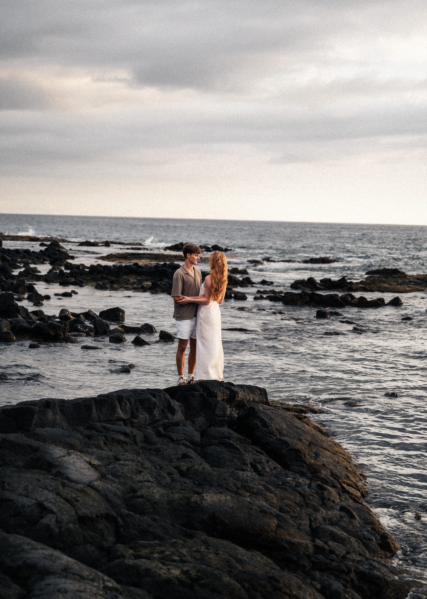 Fire & Fragrance Engagement Photoshoot in Kona Hawai'i