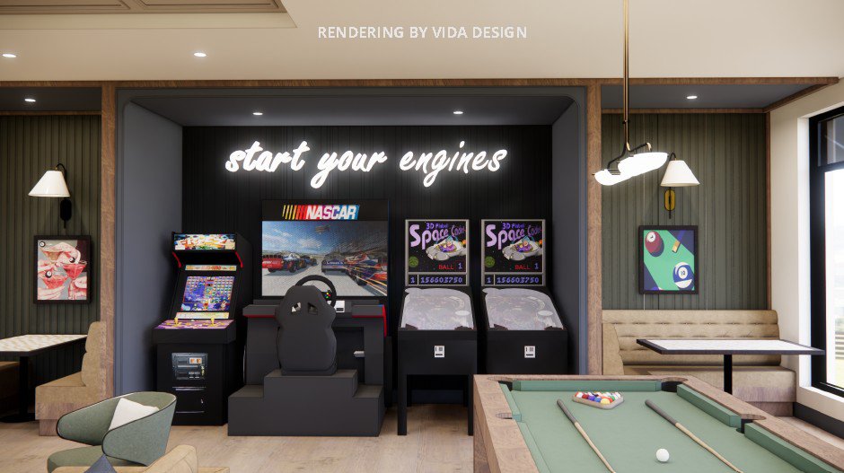 Holly Crest Apartment Club Room Arcade