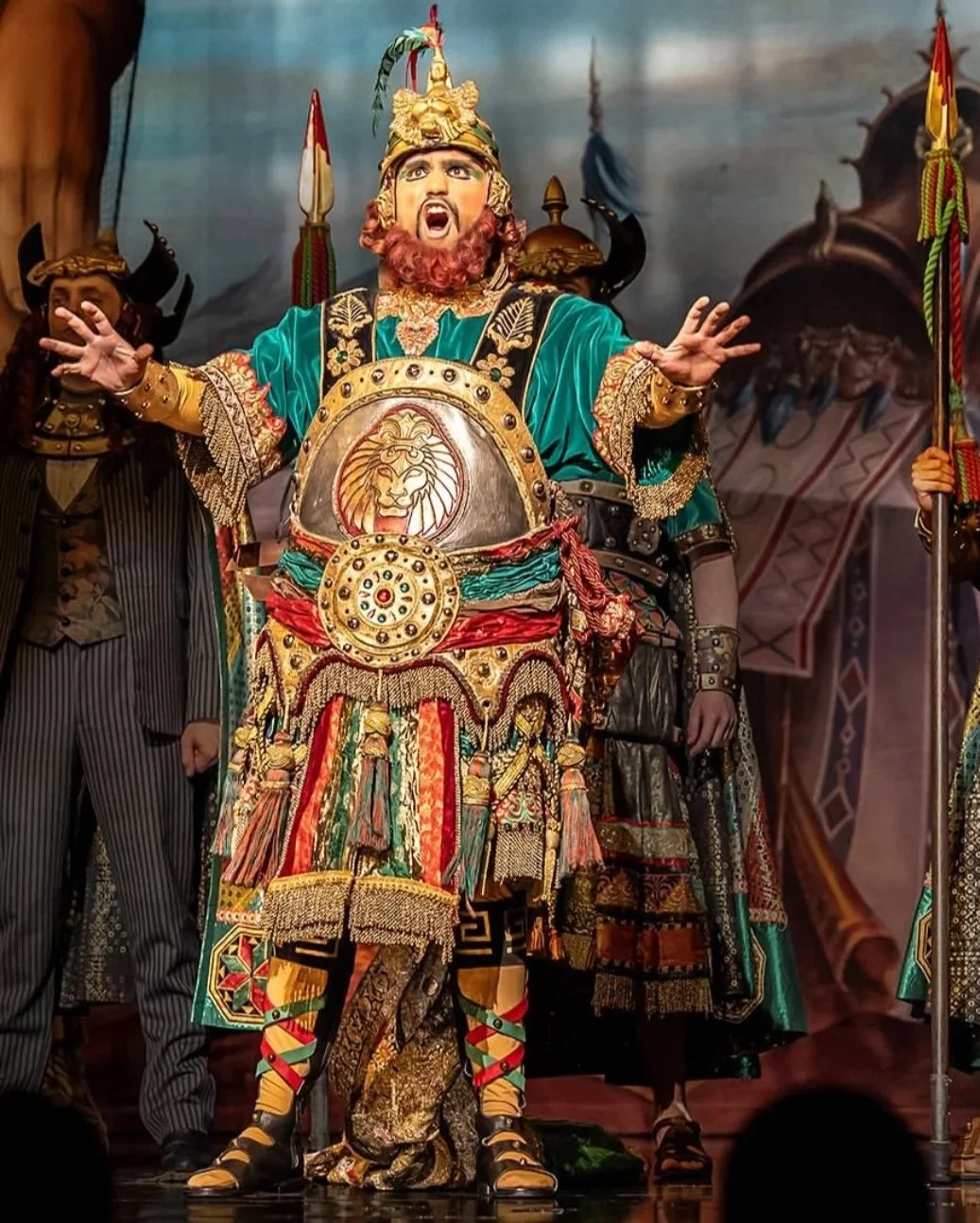 Bradyn Debysingh as Hannibal/Ubaldo Piangi in the Phantom of the Opera, His Majesty's Theatre