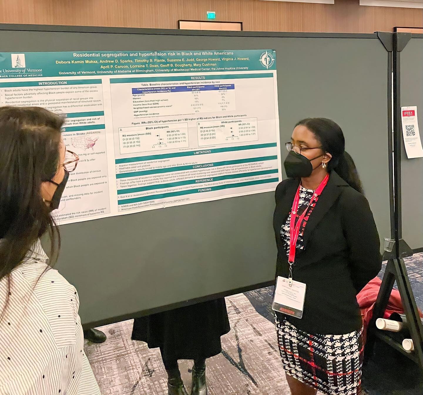 I was at the 2023 American Heart Association EpiLifestyle Conference. I presented my research on residential segregation and hypertension risk in the #regardsstudy and my research on long term mortality and causes of death after VTE (blood clots) in 