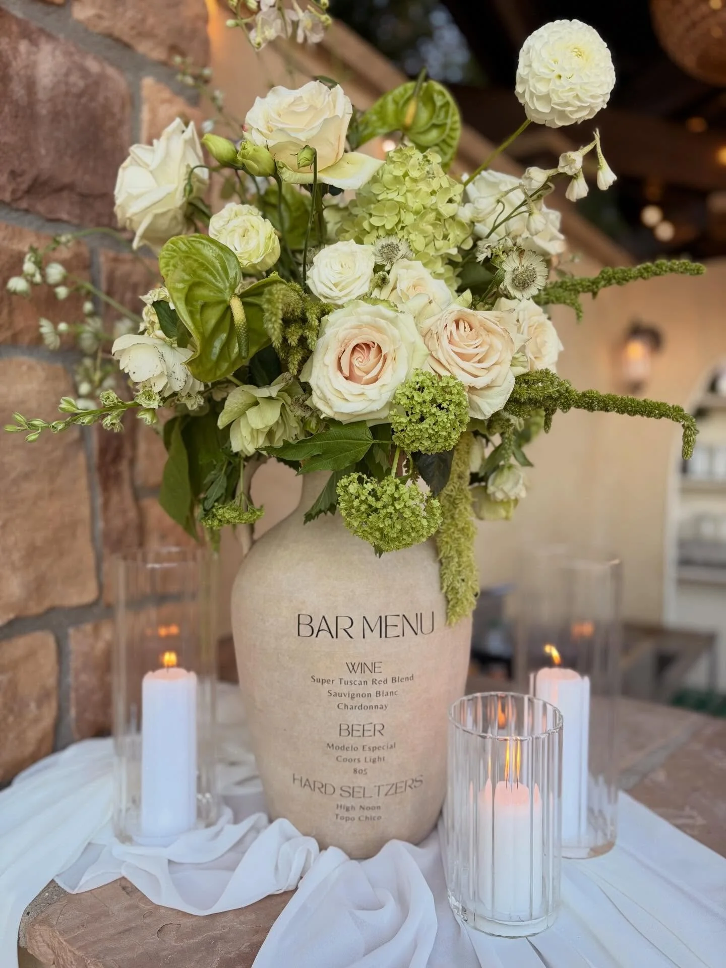 Such a beautiful bar menu! Can&rsquo;t wait to share more from this gorgeous wedding!