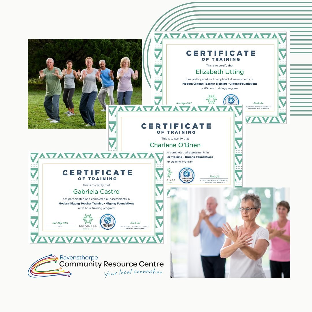 Congrats @ravensthorpe.crc WOW! Three new Qigong Teachers in your community!

I&rsquo;m eager to learn about the positive impact of introducing Qigong classes to your community, supporting emotional balance and mental well-being. Qigong also offers g