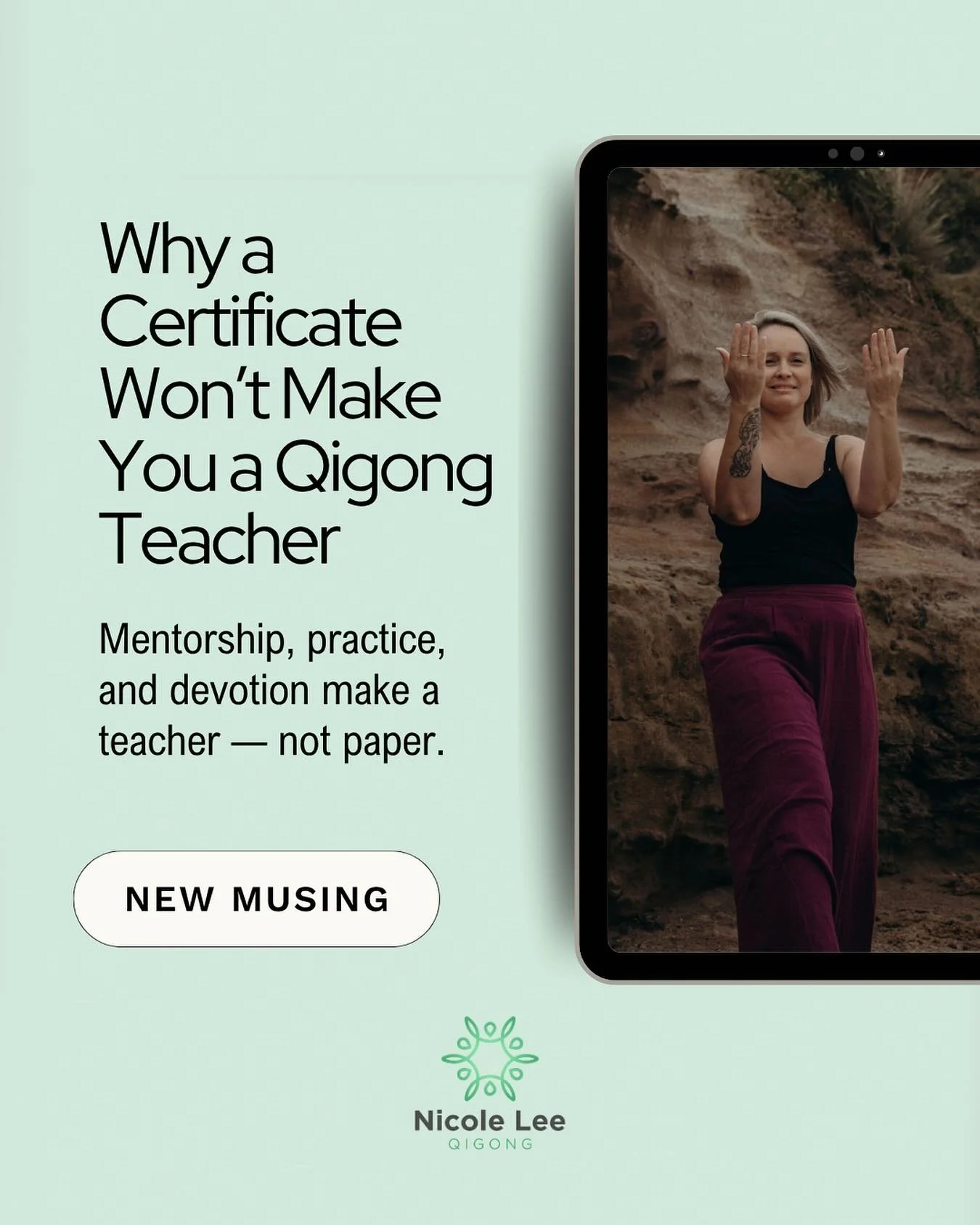 This blog might get under the skin a little but it&rsquo;s a truth that needs to be said&hellip;

A certificate won&rsquo;t make you a great &mdash; or even good &mdash; Qigong teacher.

Too often I see students finish their training with only the bo