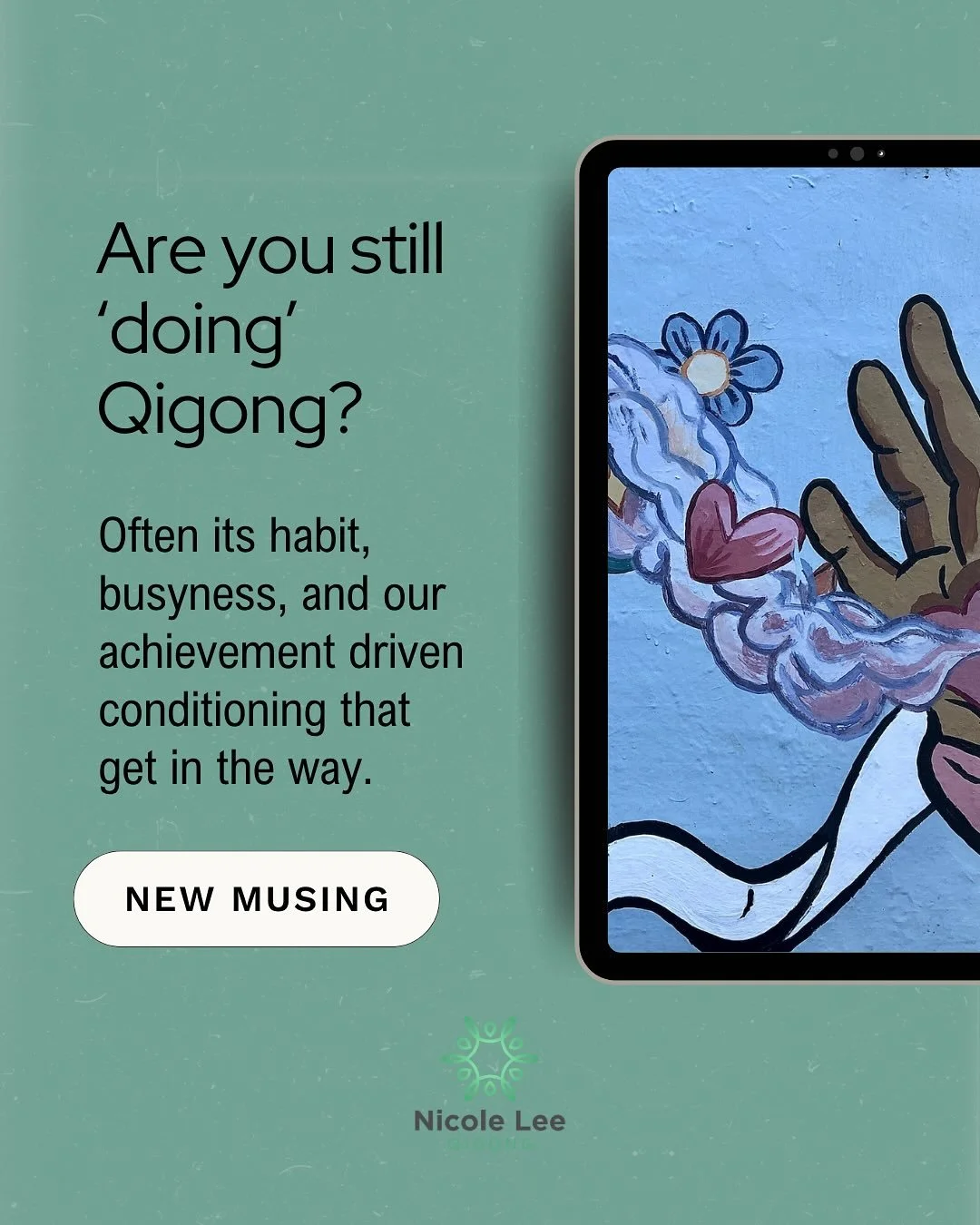 Still &lsquo;doing&rsquo; Qigong &mdash; or living it?

Many feel Qigong as a homecoming. But when it&rsquo;s time to go deeper, resistance arises &mdash; not from a lack of readiness, but from habit, busyness, and our achievement-driven conditioning