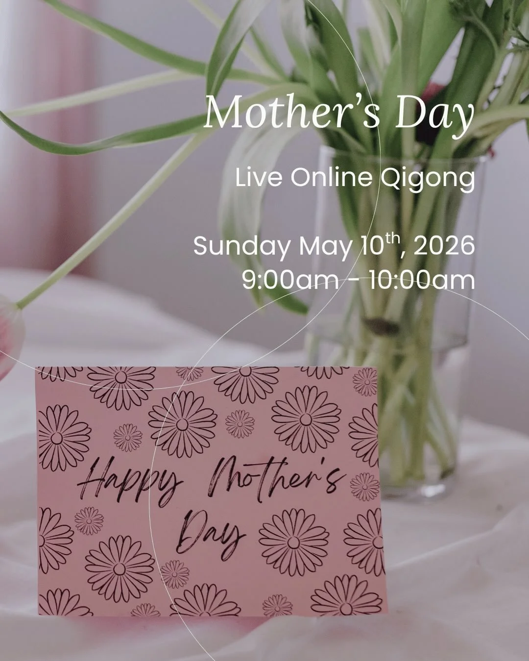 Mother&rsquo;s Day isn&rsquo;t only about giving to the ones we love, it can also be an opportunity to come back to yourself. 

I&rsquo;m hosting a live online Qigong session on Sunday May 10th, 2026, 9&ndash;10am

A space to soften, to breathe, to r