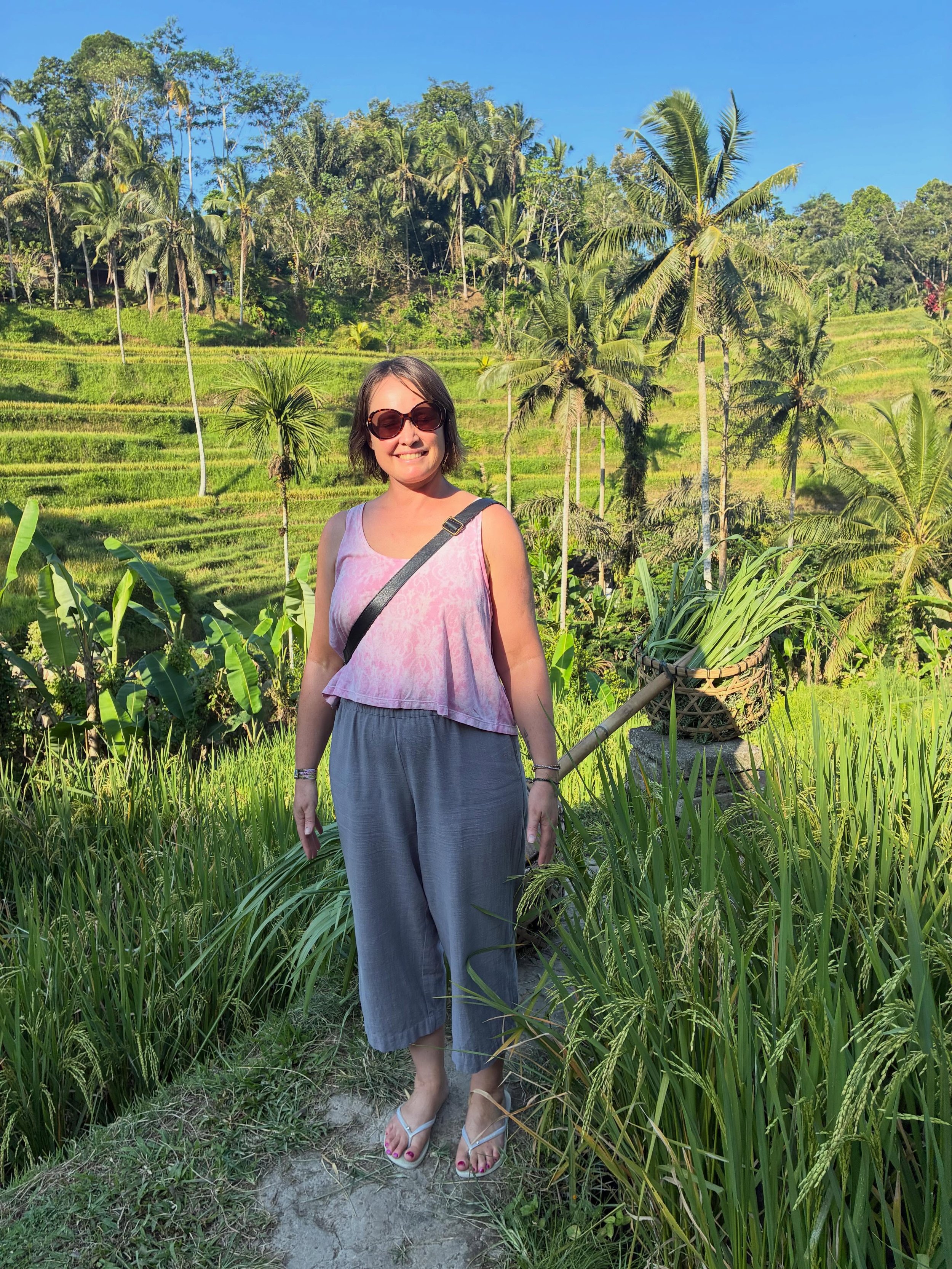 The Tegallalang rice fields in thongs wasn&rsquo;t my brightest idea 🤷&zwj;♀️ still worth it 😁