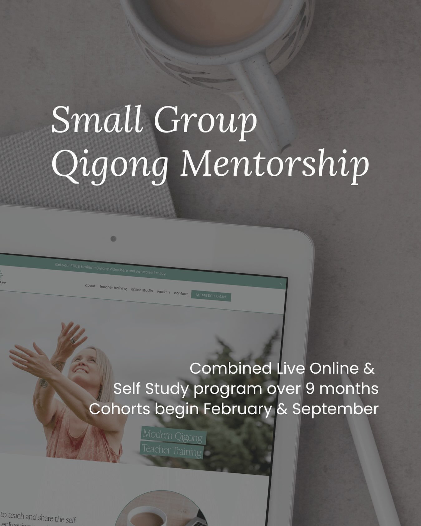 Whether you&rsquo;re deepening your own practice or moving towards Qigong Teacher Training, this small group mentorship is a place to stay with your practice over time.

It&rsquo;s an opportunity to practise, reflect, ask questions and continue devel