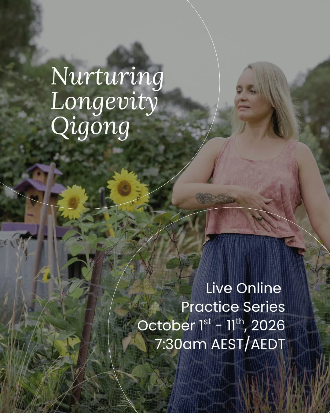 This October, I&rsquo;m offering Nurturing Longevity Qigong as a short live online practice series.

Nurturing Longevity Qigong is a Classical-style Five Element, Three Treasures practice centred on nurturing and safeguarding Qi, with a particular fo