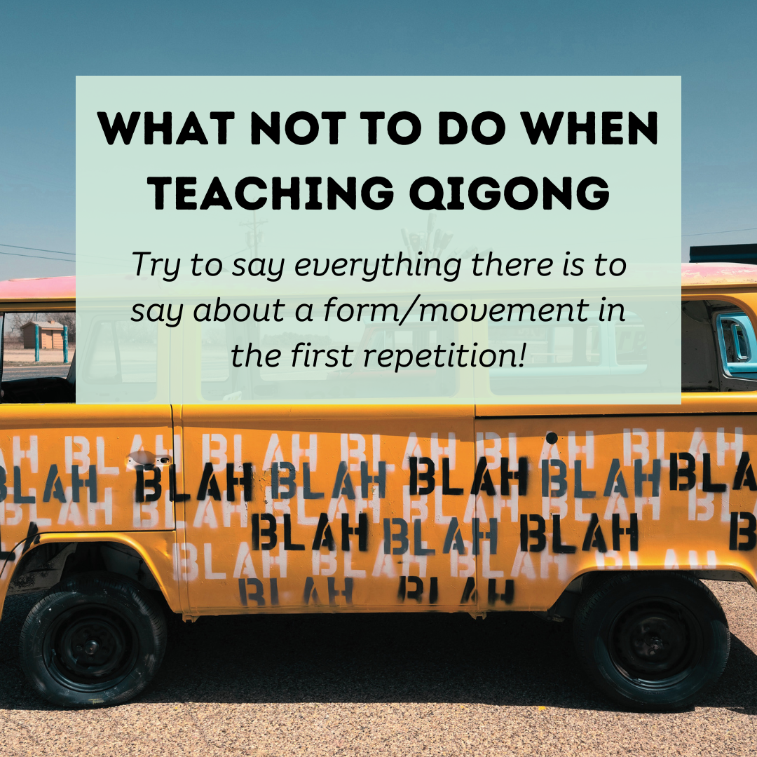 Yellow van with the word “blah” repeated across it