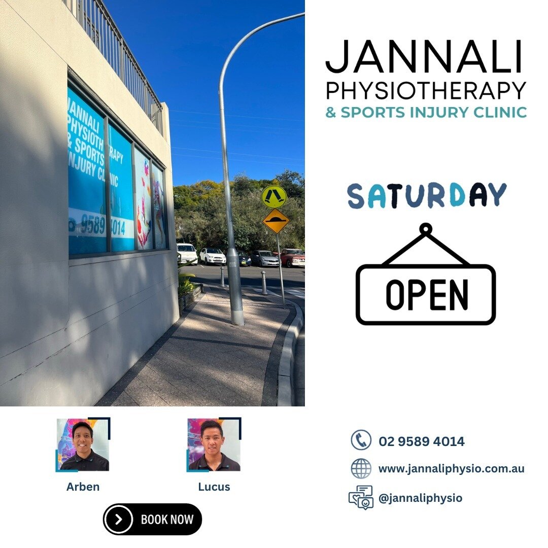 Saturdays are BACK at Jannali Physio. Needing a weekend appointment before sport? Can't make it on a weekday? We have you covered. Arben and Lucus are now taking bookings for Saturday mornings. We can't wait to see you in clinic!

#jannaliphysio #jan