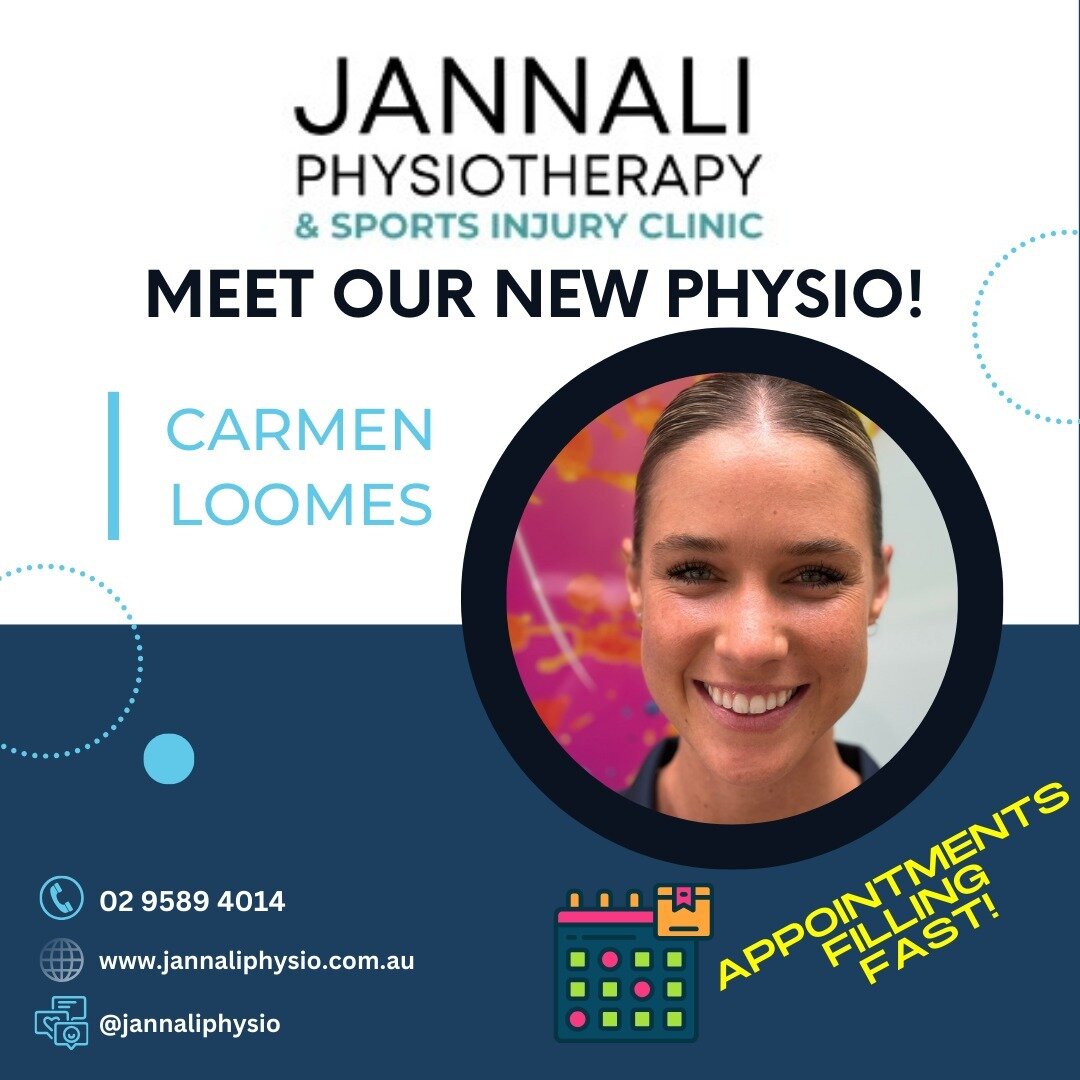 We have a new meet the team Monday - our superstar new physio Carmen! With a Master's degree in Physiotherapy, Carmen comes to our practice from a background in the hospital setting, and is a certified Pilates instructor, who loves swimming, running 