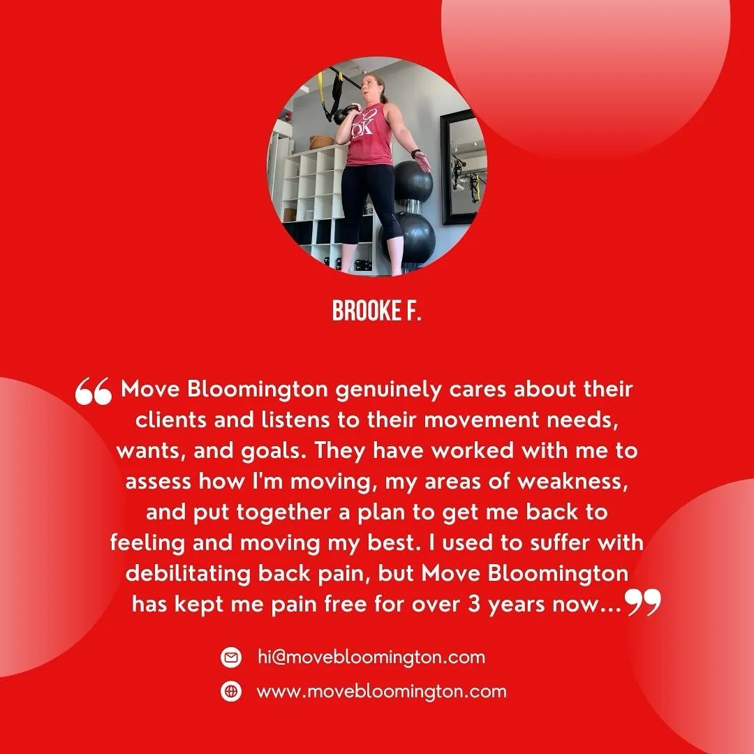Check out this review from our long-time client, Brooke! We can’t say enough about the dedication and hard work she puts into each session! 😊 💪 
#bloomington #bloomingtonindiana #indianauniversity #indianauniversitybloomington #iubloomington