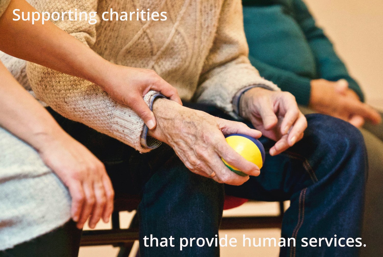 Supporting charities that provide human services