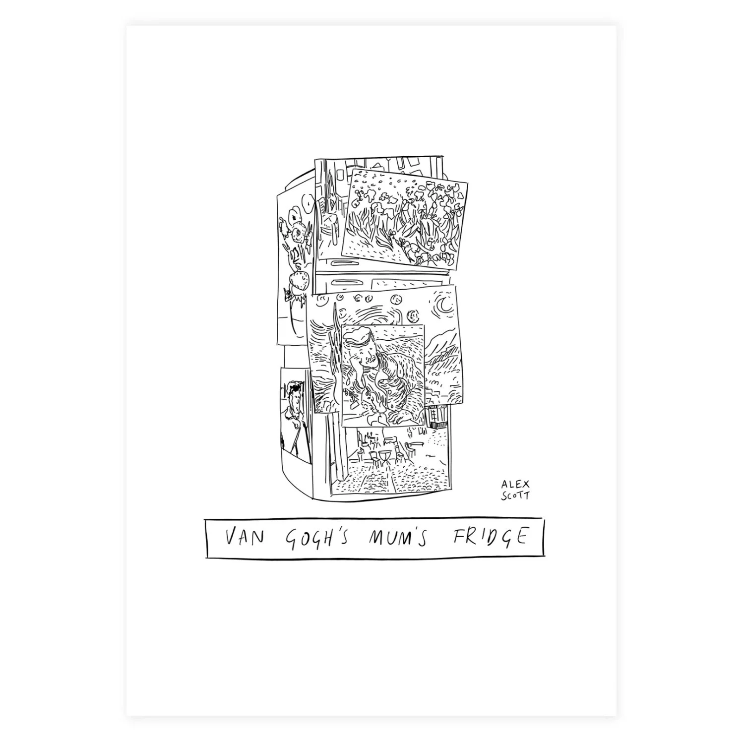 Van Gogh’s Mum’s Fridge (print)