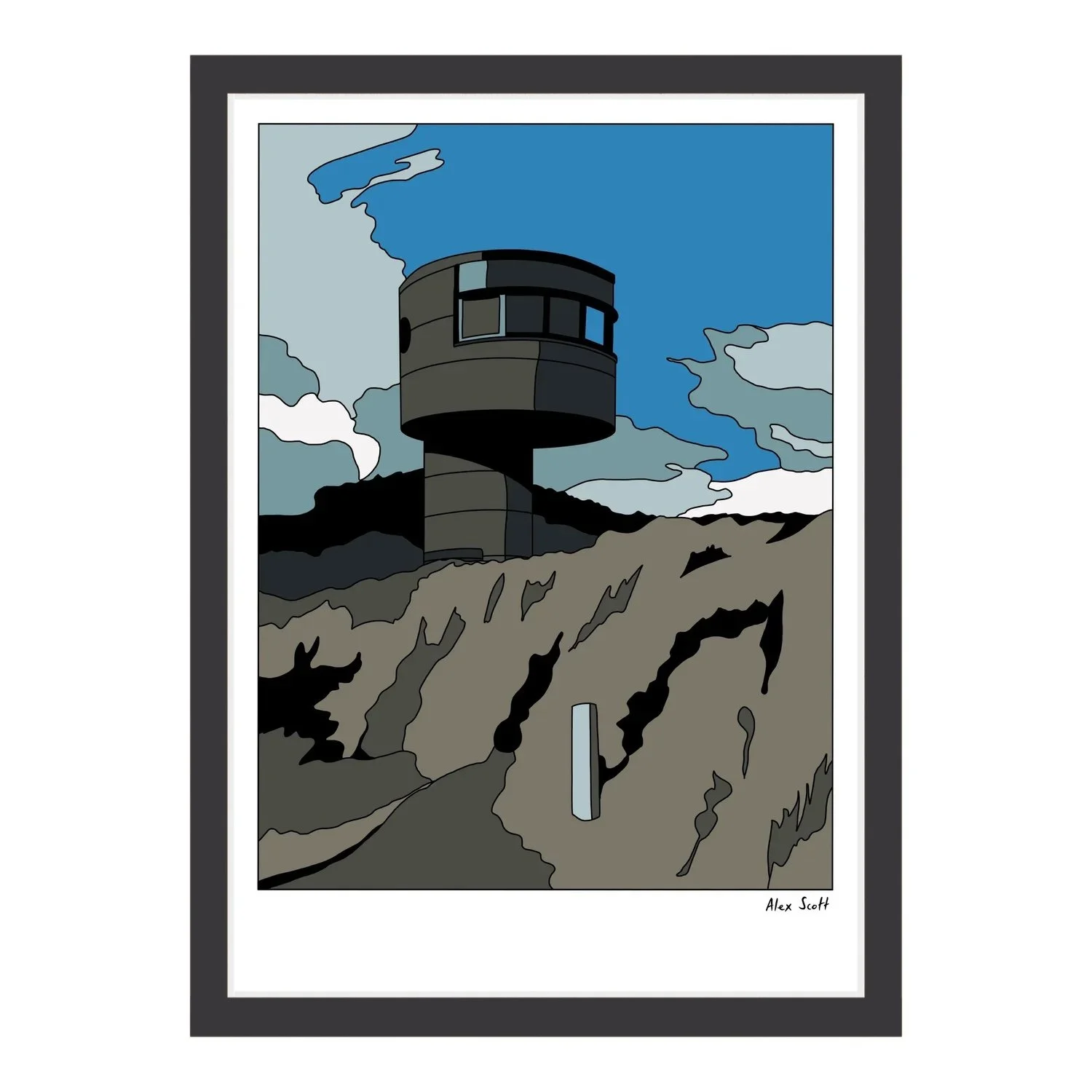 North_Piha_watchtower-BLACK FRAME.jpg