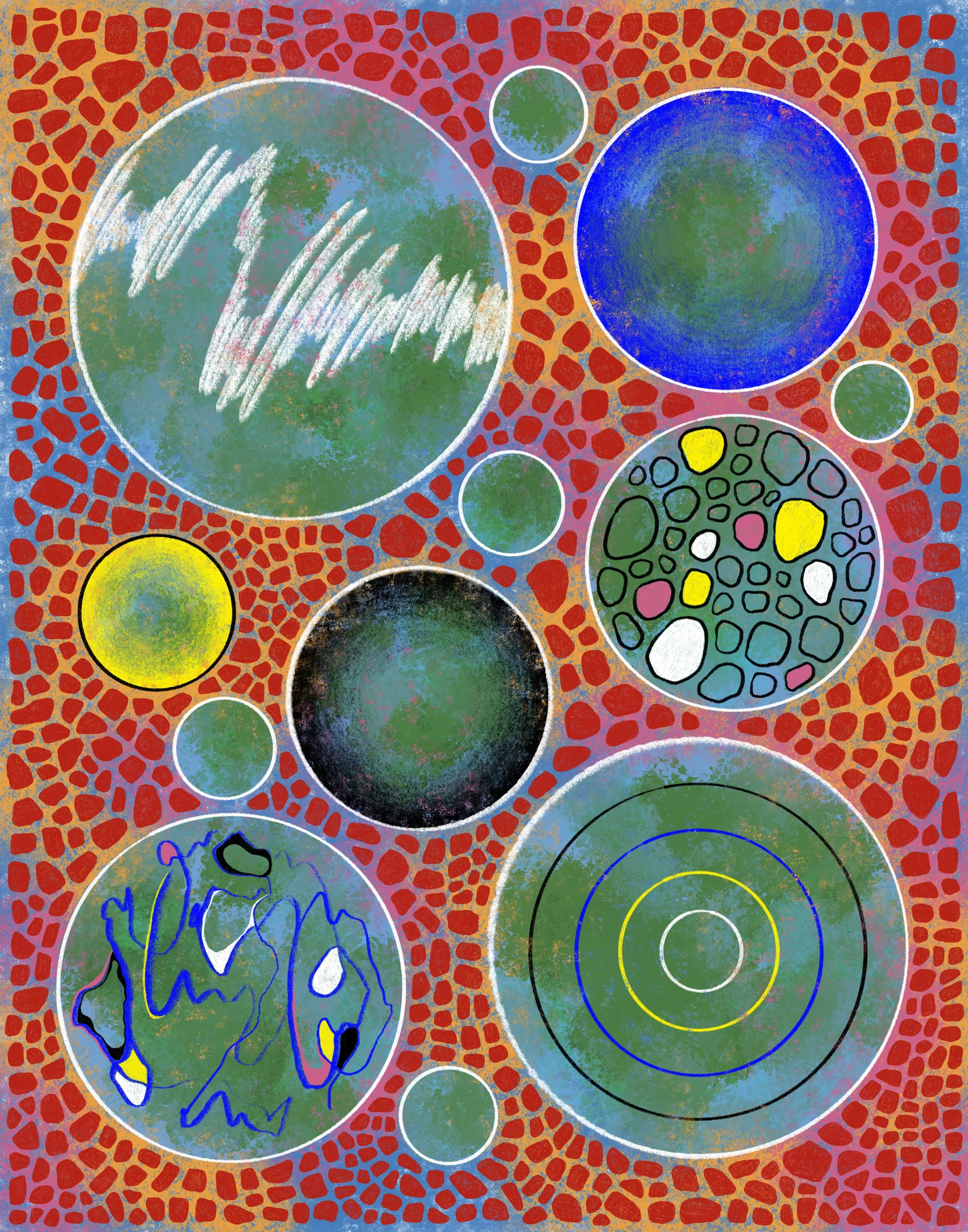 2026, The Frequency of Disco, made using procreate on iPad 