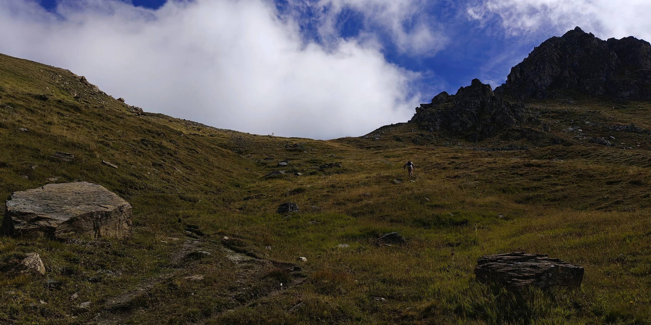 The easy way up. Pas de Lovégno (2696m)