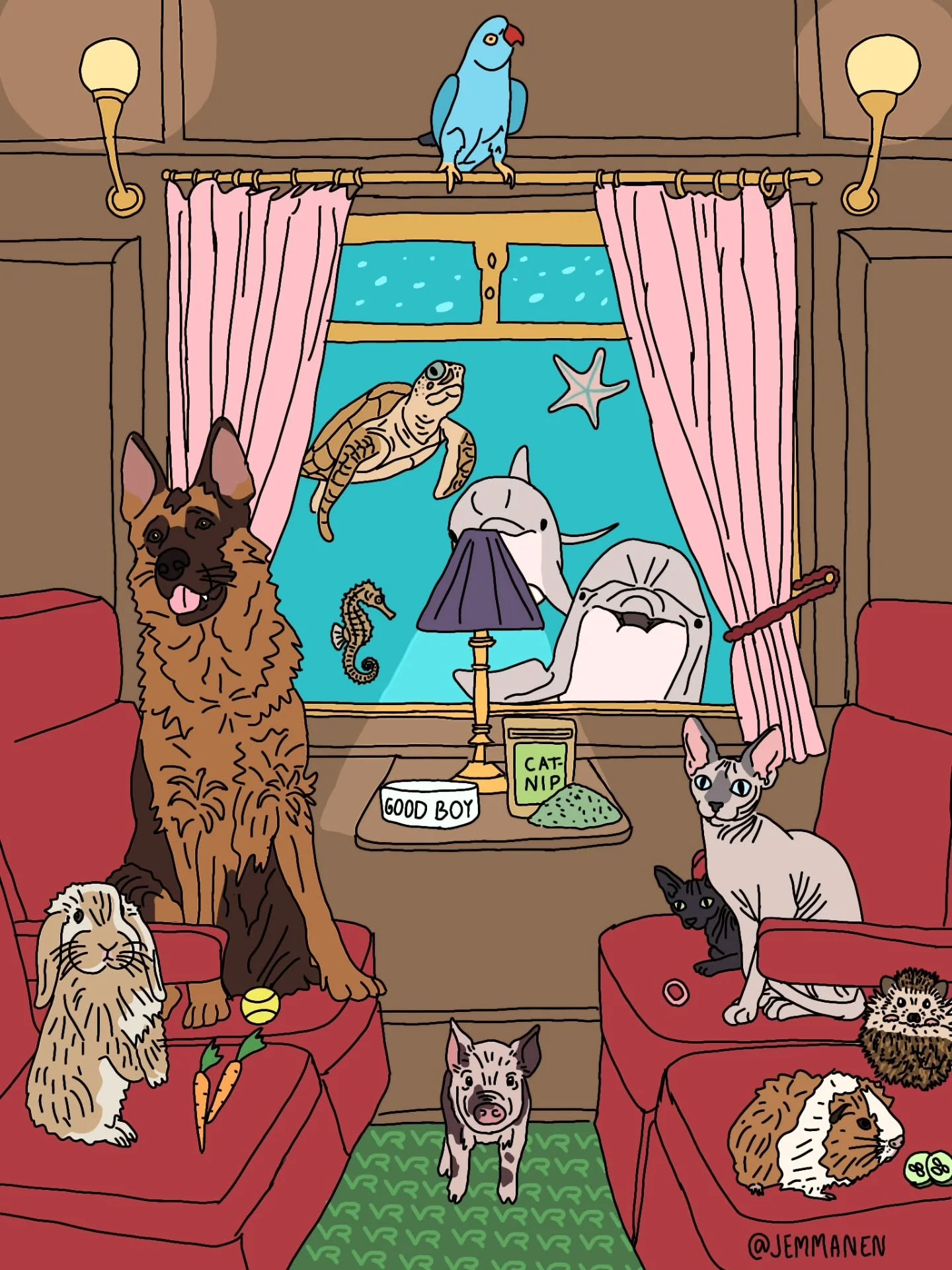 Expectations, aina kun otat paikan el&auml;invaunusta. 😍

Kenen vieress&auml; sulla olis paikka? 

P.s. @vrmatkalla oisko t&auml;&auml; sit se Pendolino +++?

#piirrostaide #kuvittaja #vryhteisell&auml;matkalla