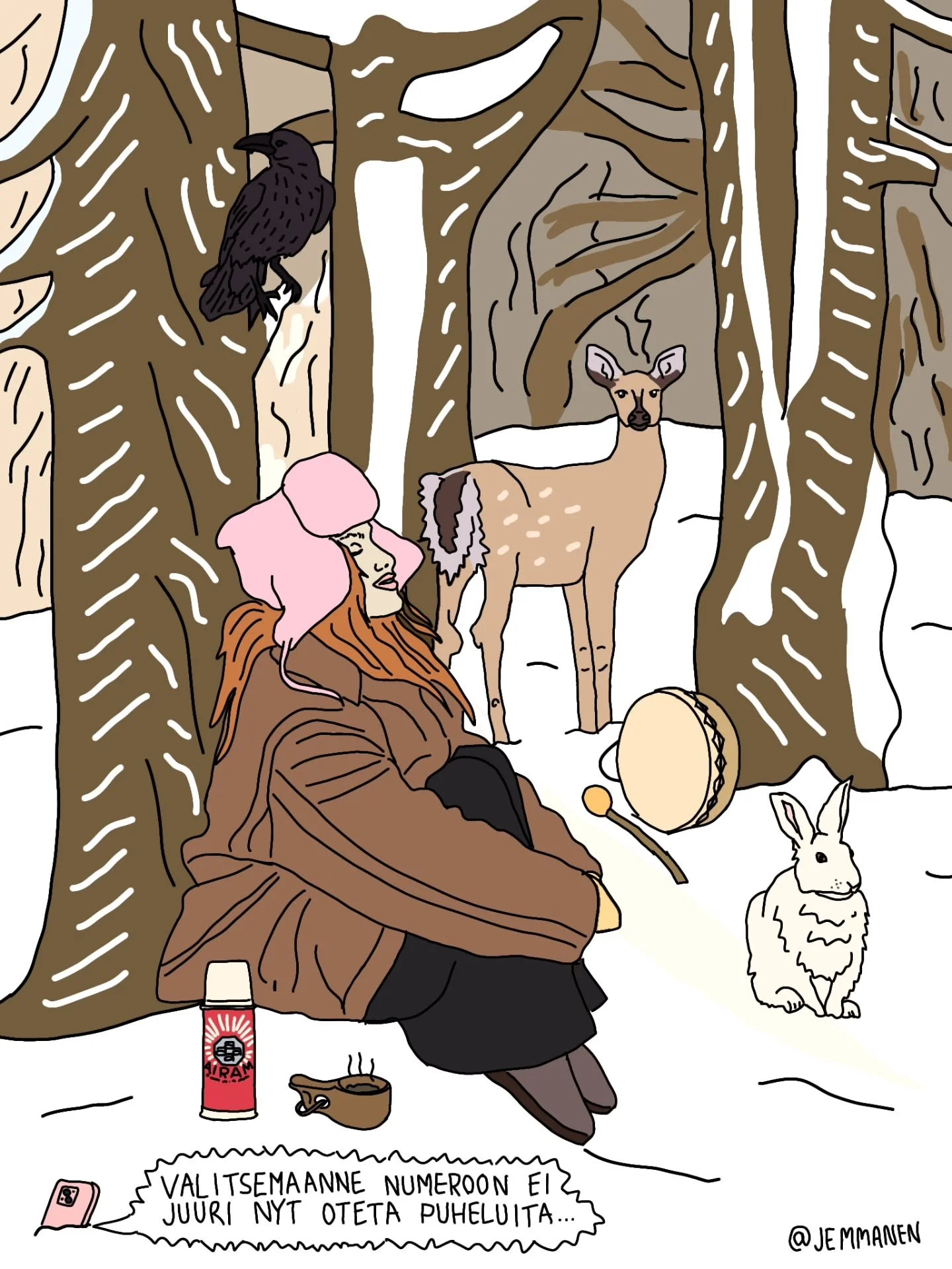 Oisko t&auml;&auml; vuosi v&auml;h&auml;n &auml;lytt&ouml;m&auml;mpi ja enemm&auml;n offline ja offroad?

Tai voisko joku laittaa mulle ruutuajan? 🫠

#taide #kuvitus #piirrostaide