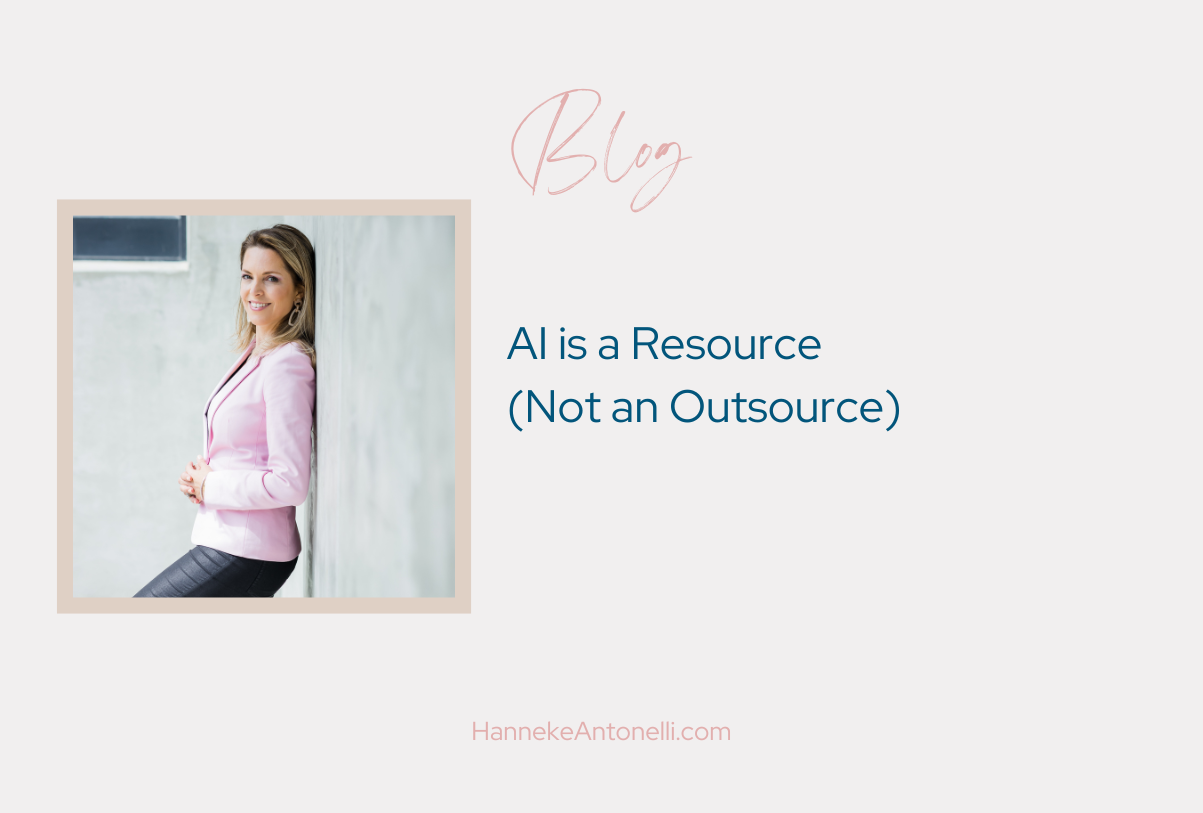 AI is a Resource (Not an Outsource)