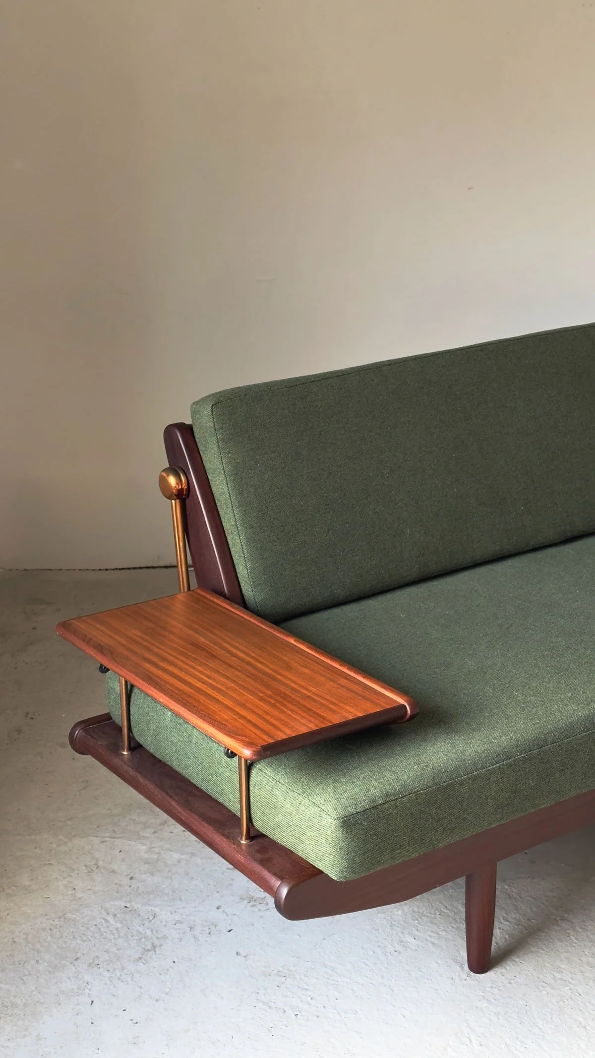 Wentworth Sofa by Toothill, 1960s — Reupholstered in Green Flex by Camira Fabrics - Department