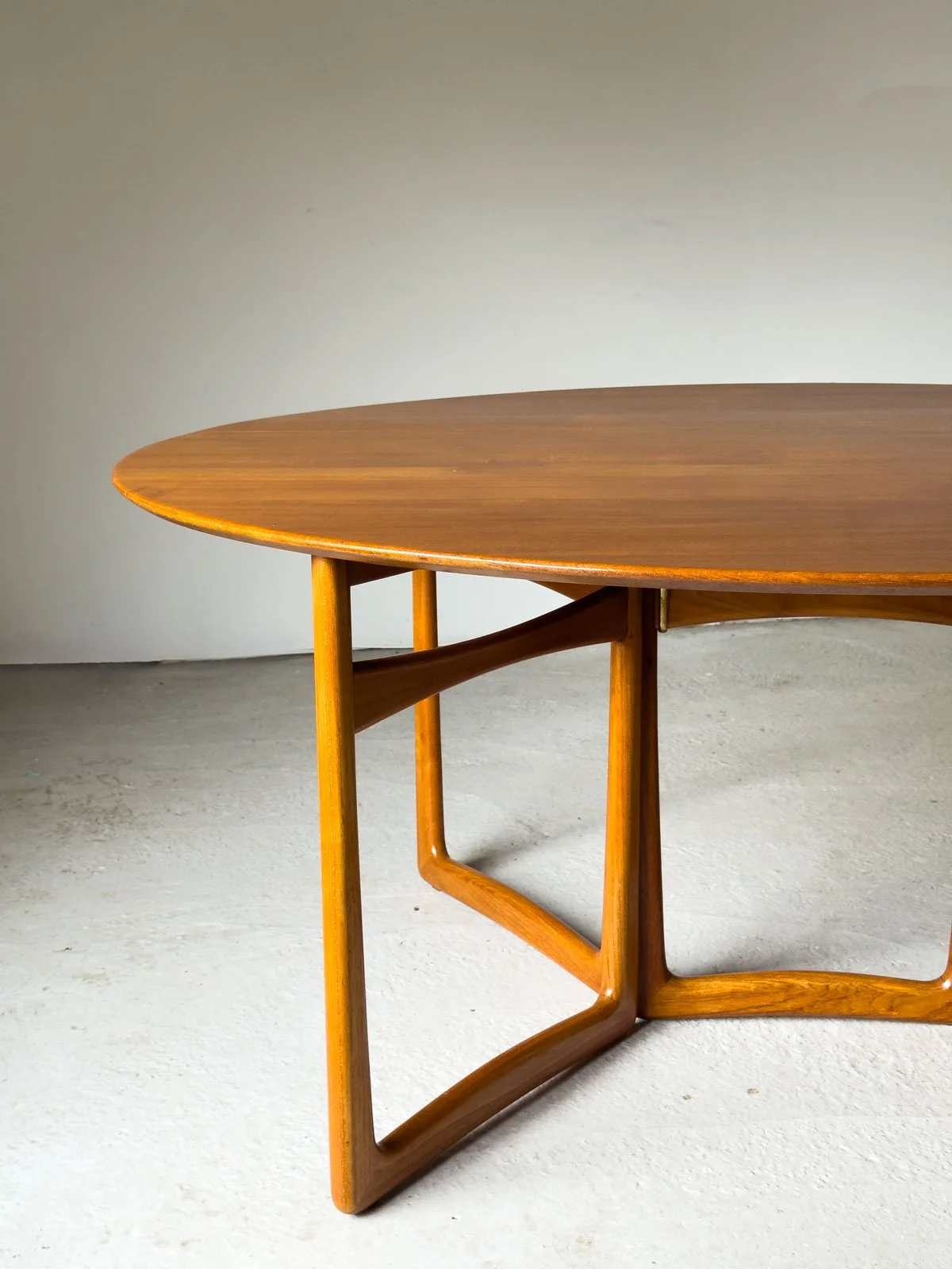 Solid Teak Gateleg Dining Table by Peter Hvidt & Orla Mølgaard-Nielsen for France & Son, Denmark, 1960s - Department