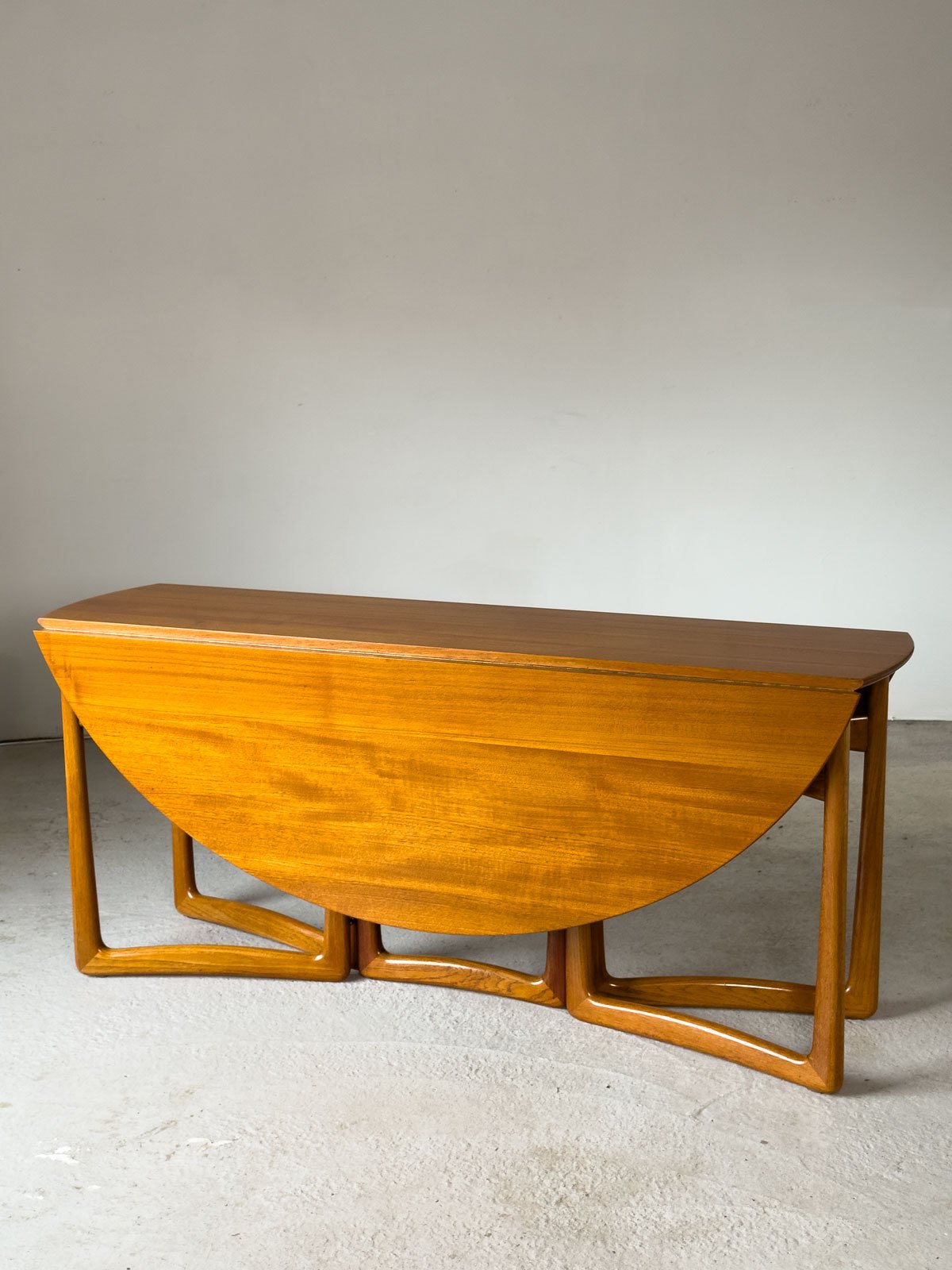 Solid Teak Gateleg Dining Table by Peter Hvidt & Orla Mølgaard-Nielsen for France & Son, Denmark, 1960s - Department