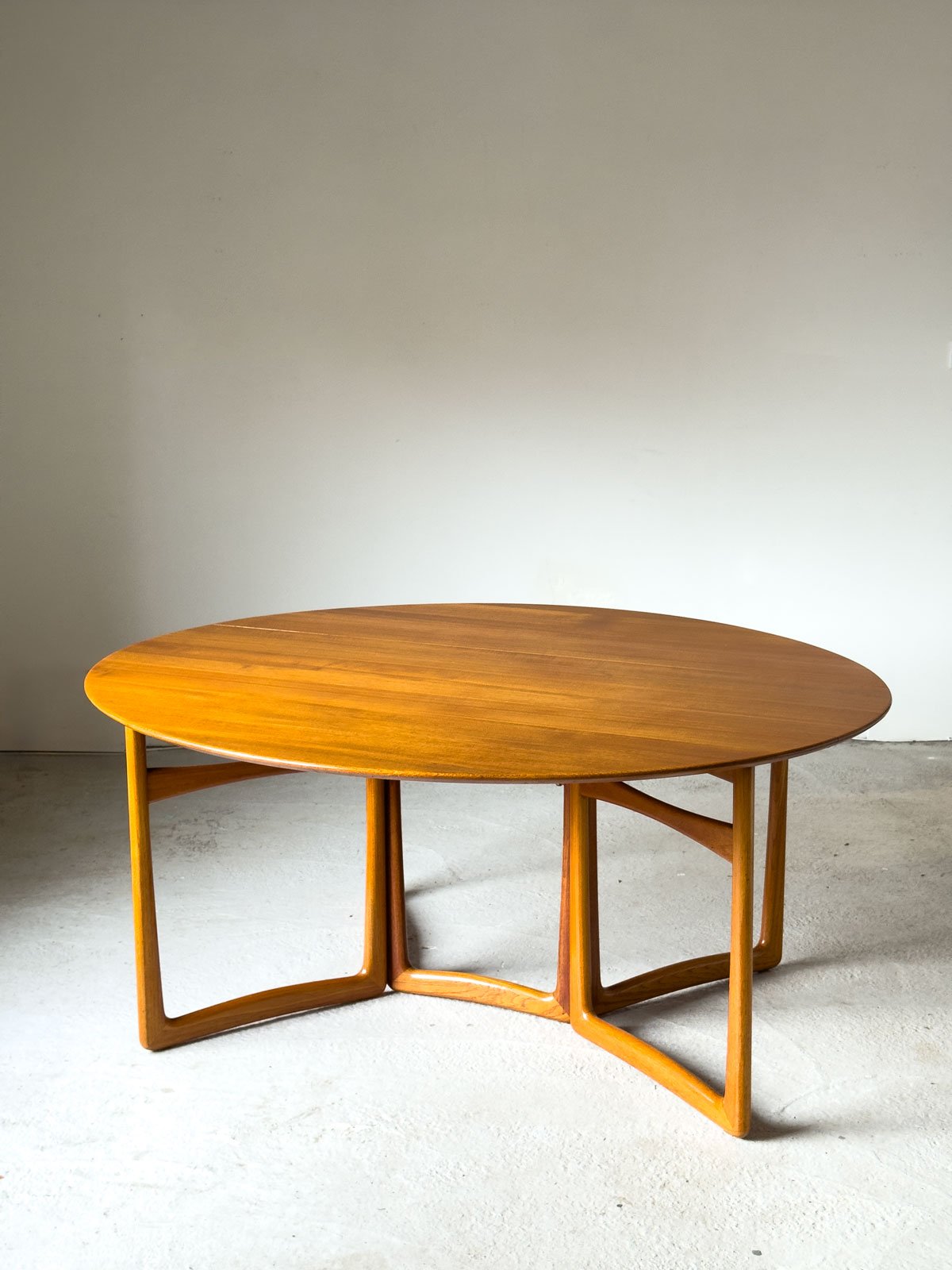 Solid Teak Gateleg Dining Table by Peter Hvidt & Orla Mølgaard-Nielsen for France & Son, Denmark, 1960s - Department