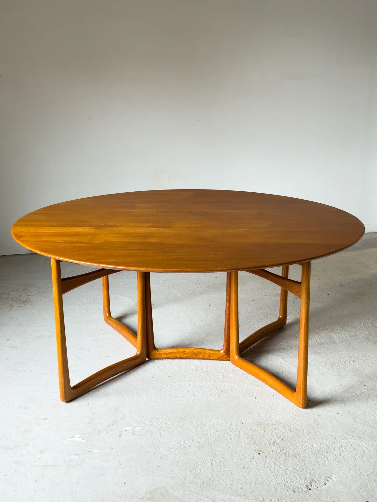 Solid Teak Gateleg Dining Table by Peter Hvidt & Orla Mølgaard-Nielsen for France & Son, Denmark, 1960s - Department