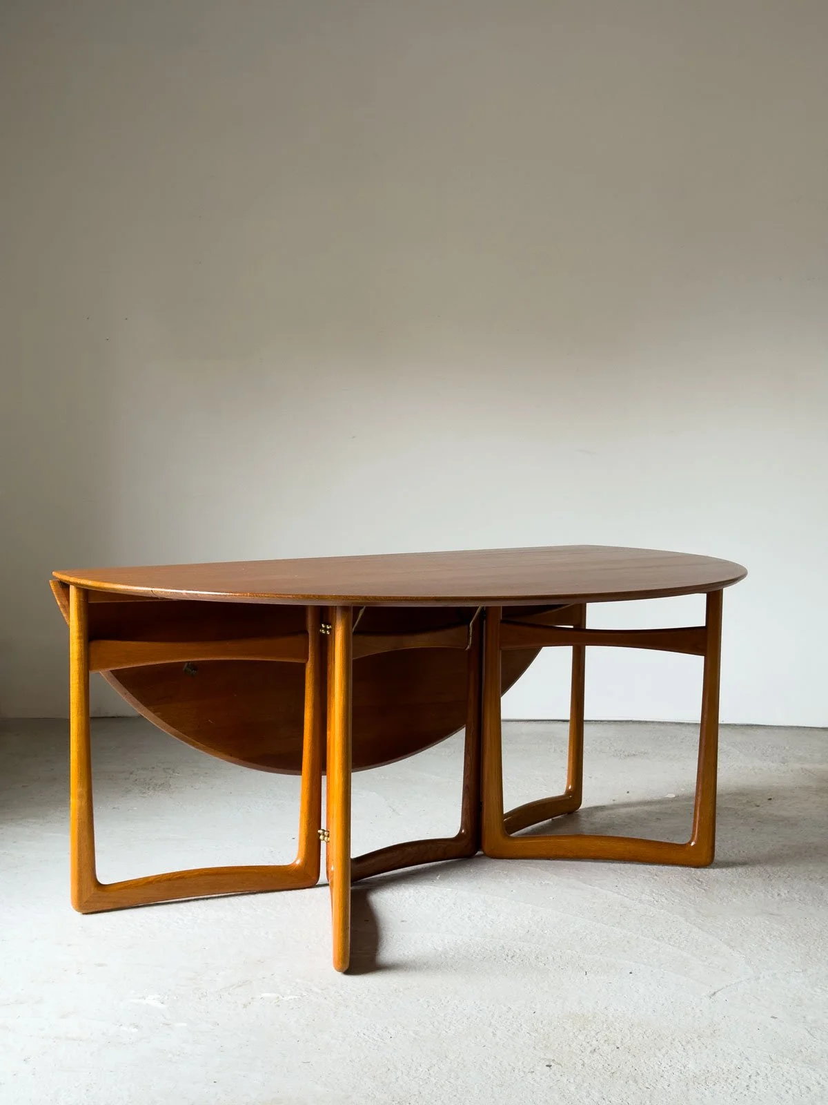 Solid Teak Gateleg Dining Table by Peter Hvidt & Orla Mølgaard-Nielsen for France & Son, Denmark, 1960s - Department