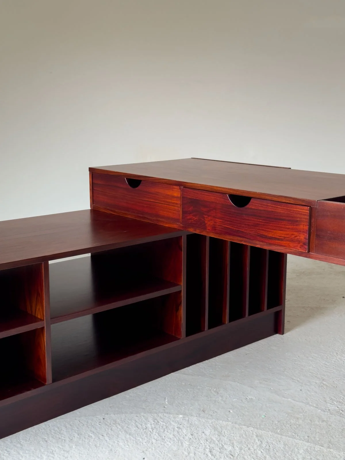 Rosewood Modular Stereo Sideboard / Media Cabinet by Tord Kempe for ABRA Möbler, Sweden - Department