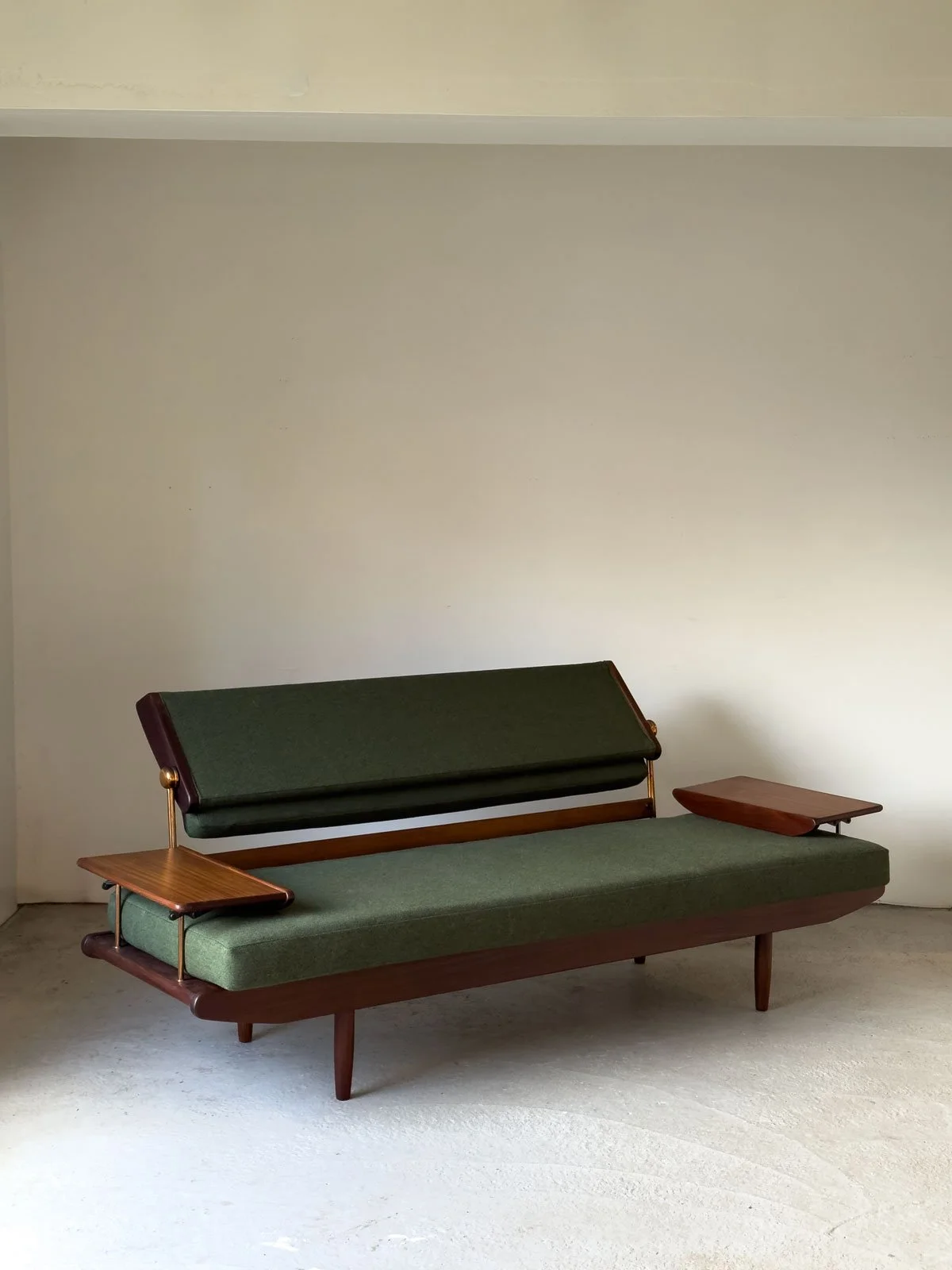 Wentworth Sofa by Toothill, 1960s — Reupholstered in Green Flex by Camira Fabrics - Department